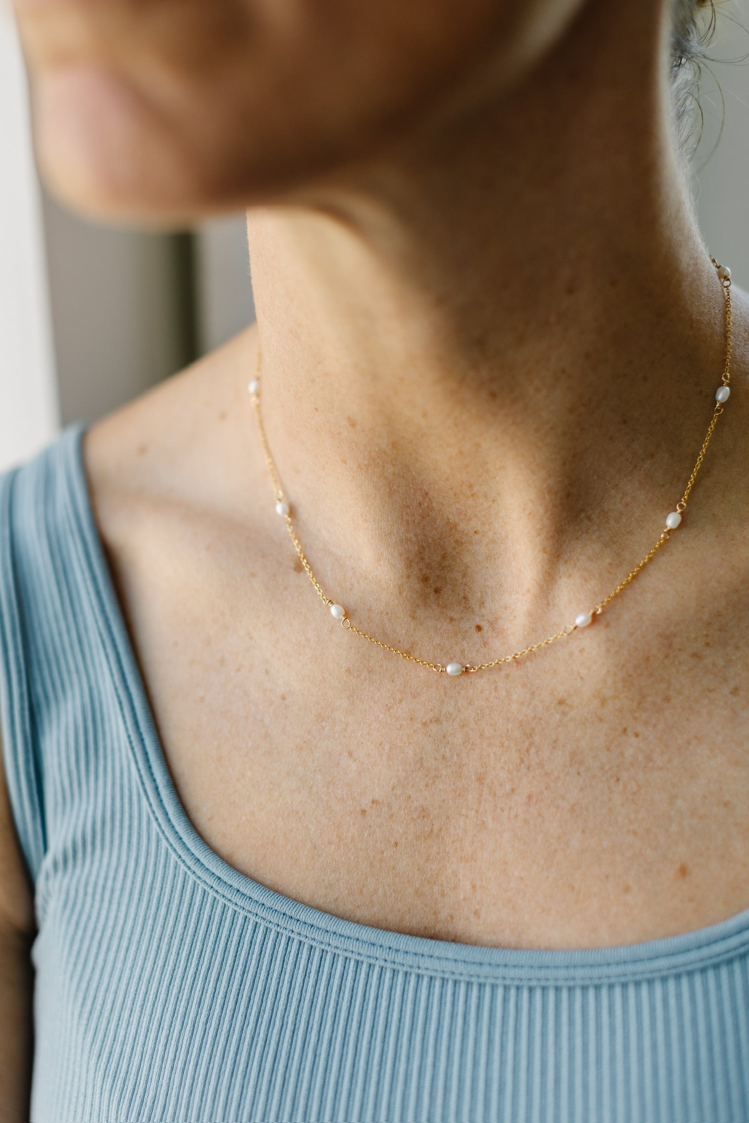 Small Infinity Pearl Necklace