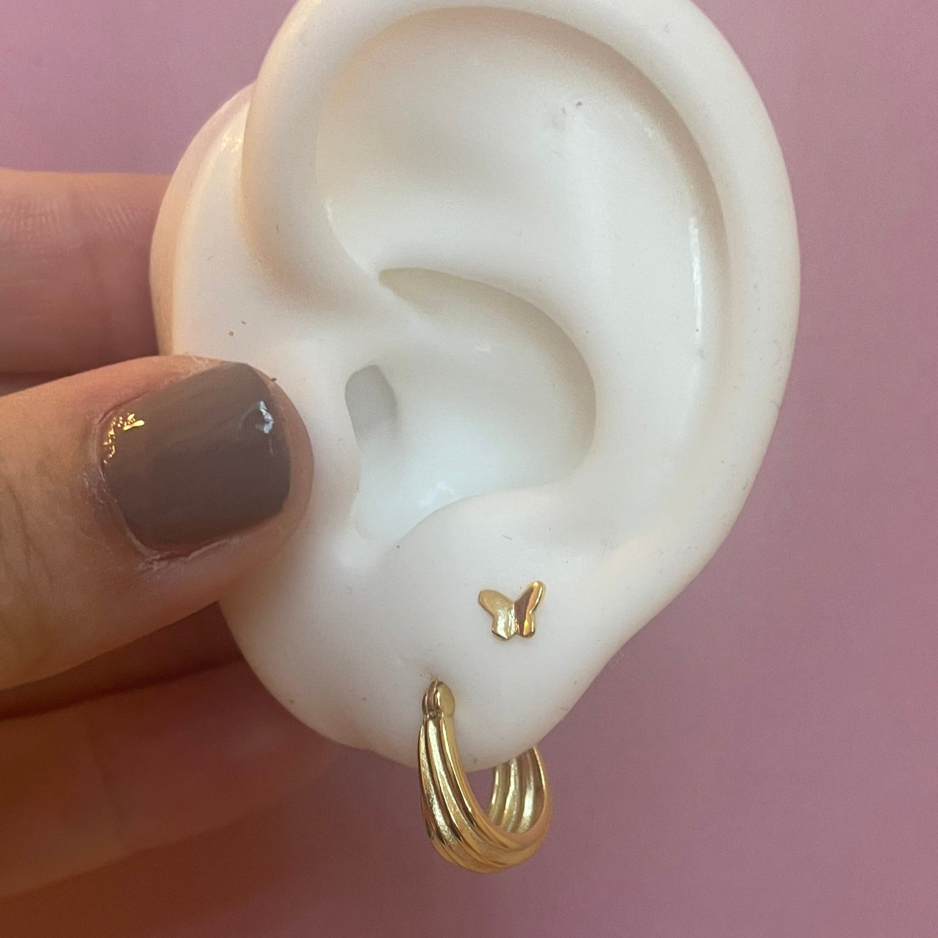 Butterfly Screw Back Earrings