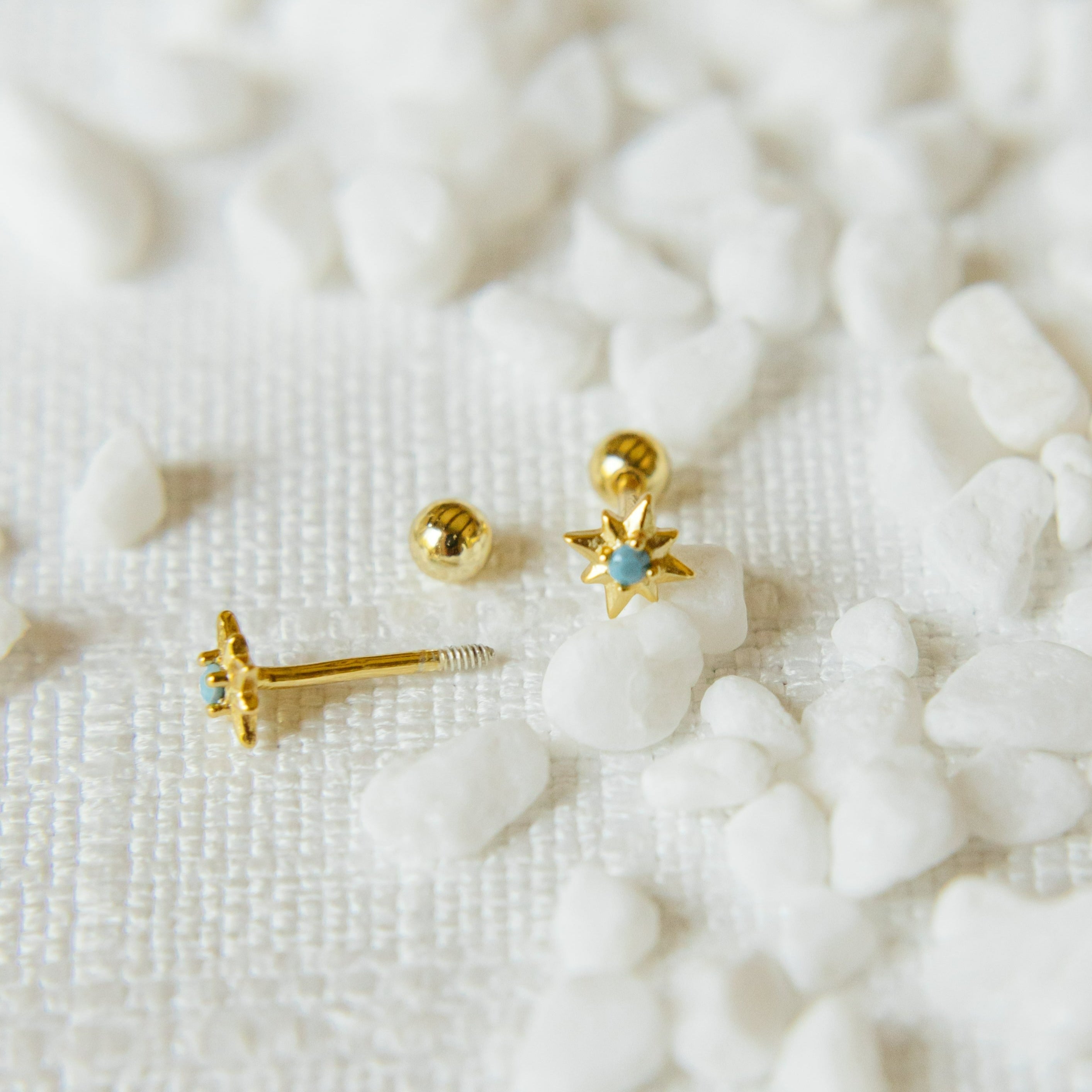 Starburst Screw-back Earrings