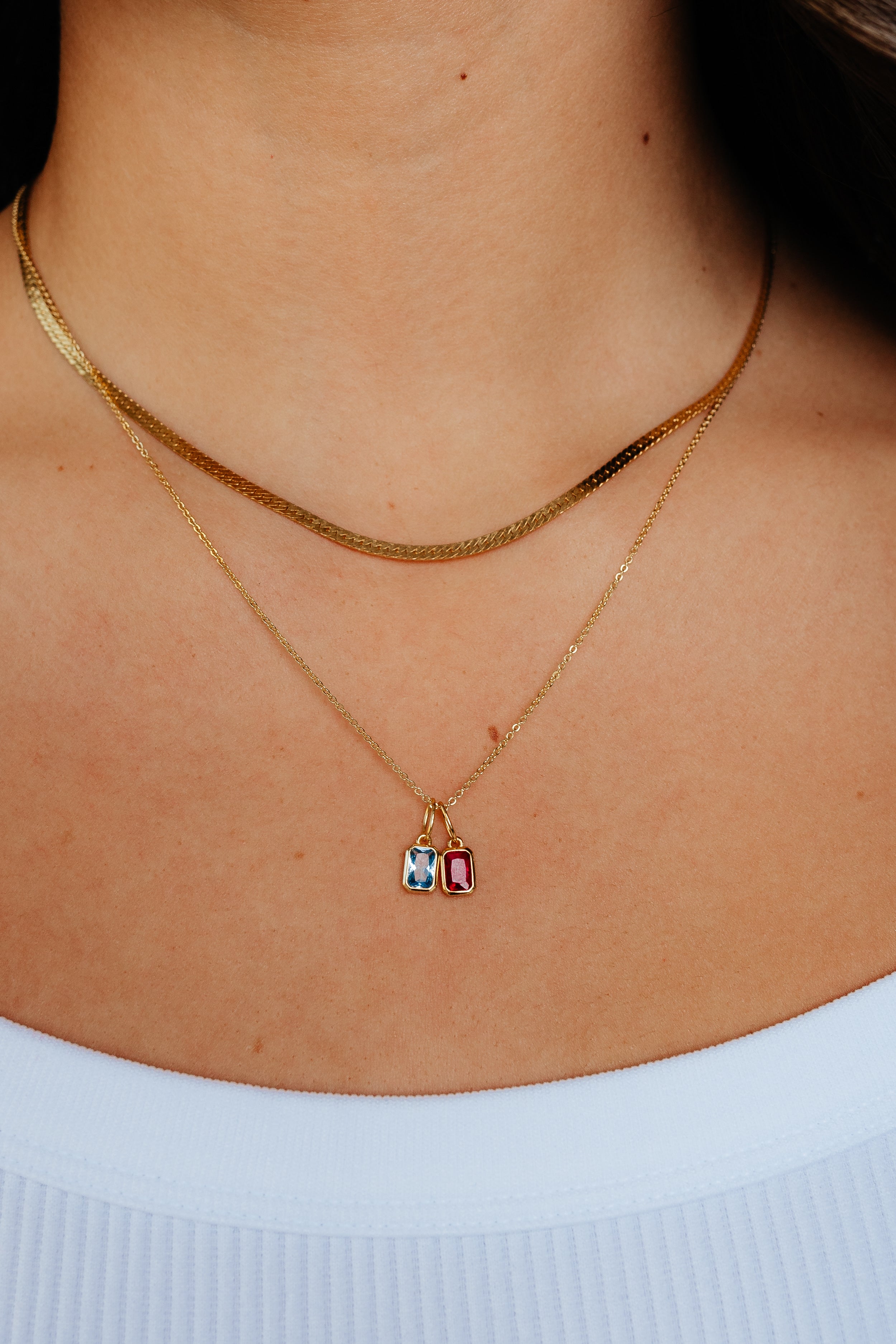 Birthstone Charm Necklace