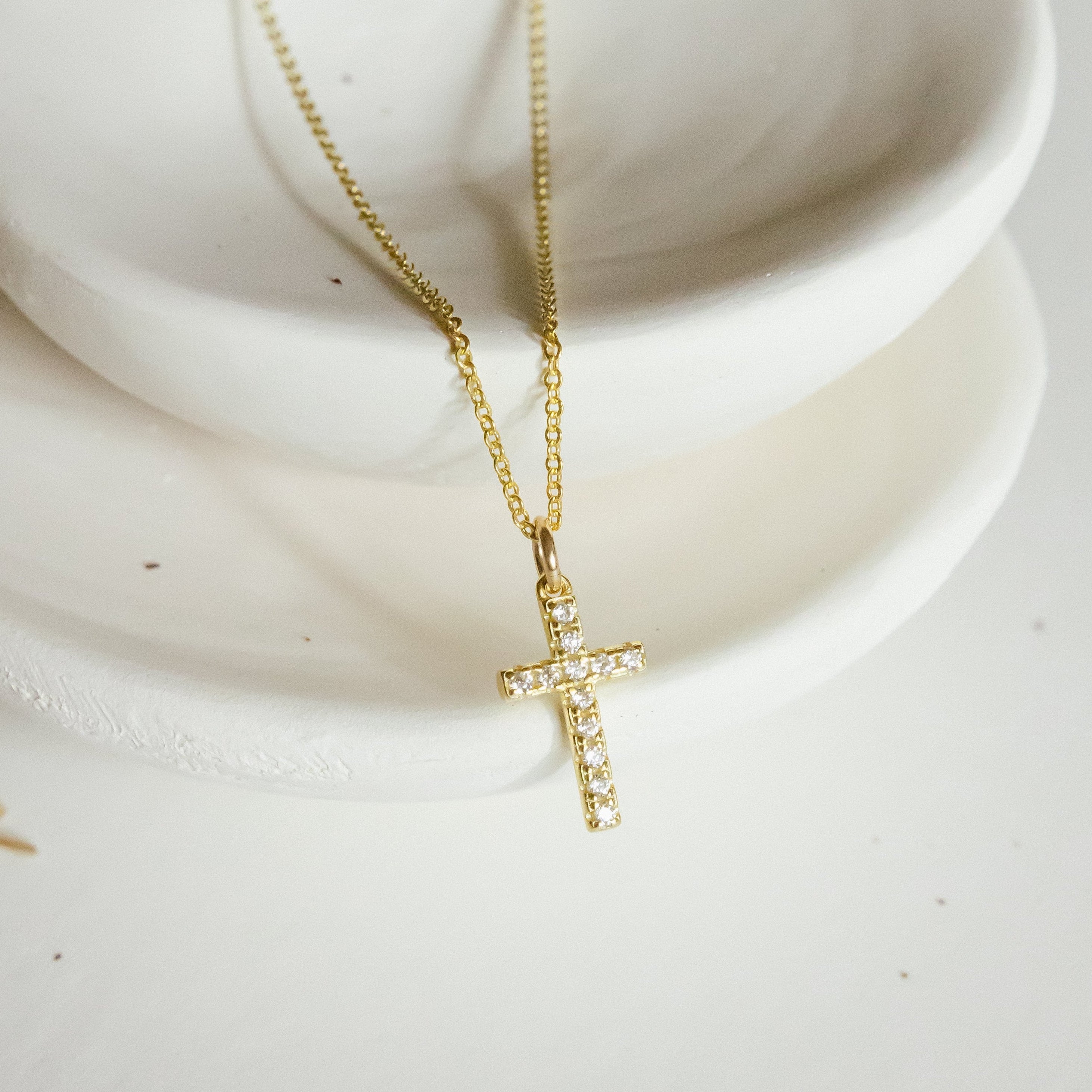 Glitz Cross Necklace