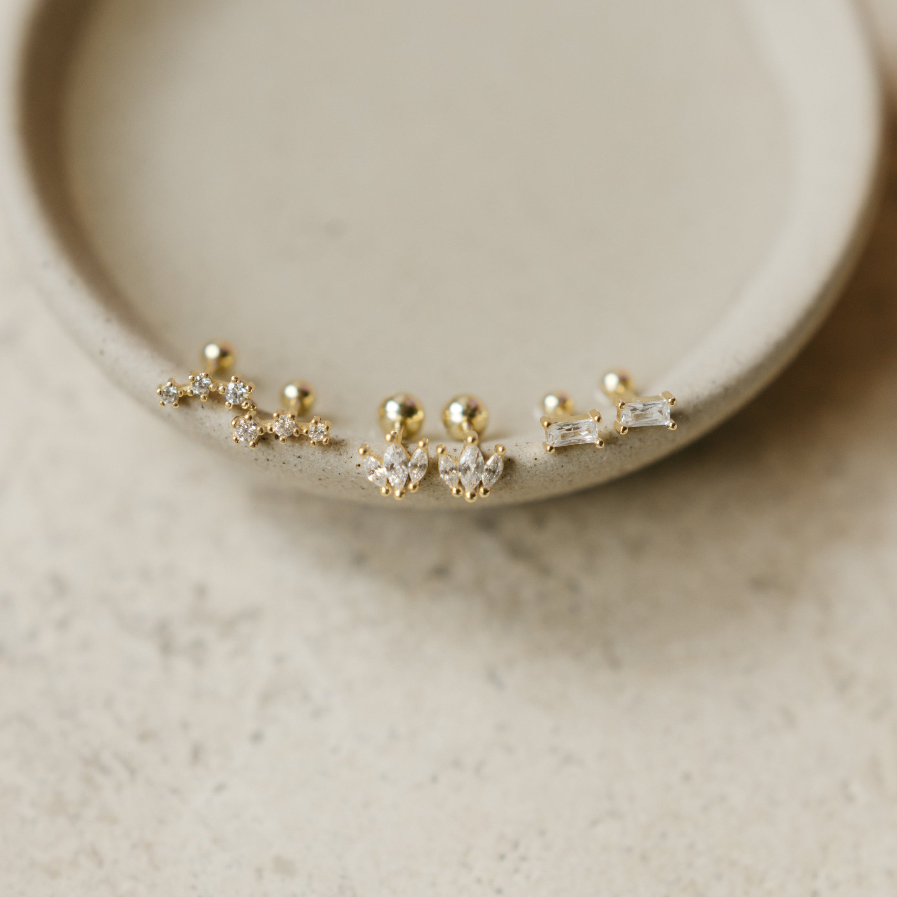 The Gemma Screw-Back Earring