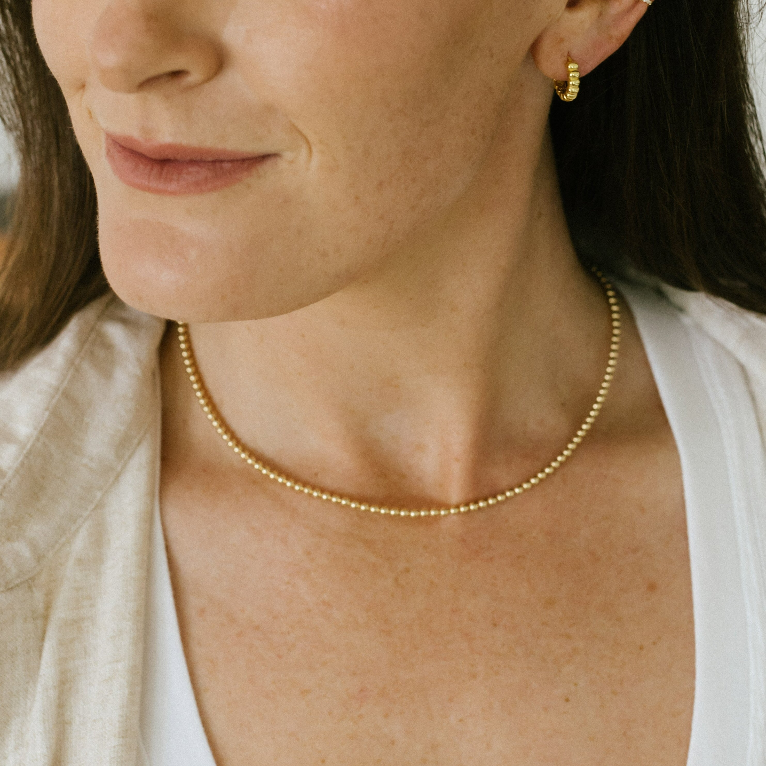 Gold Beaded Necklace