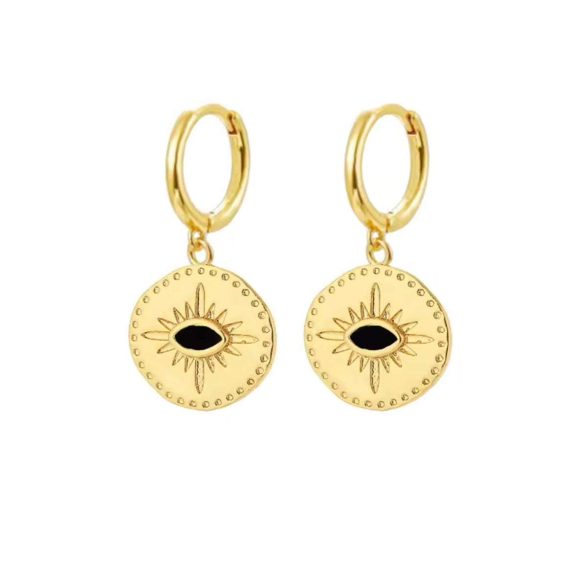 Evil Eye Hoops