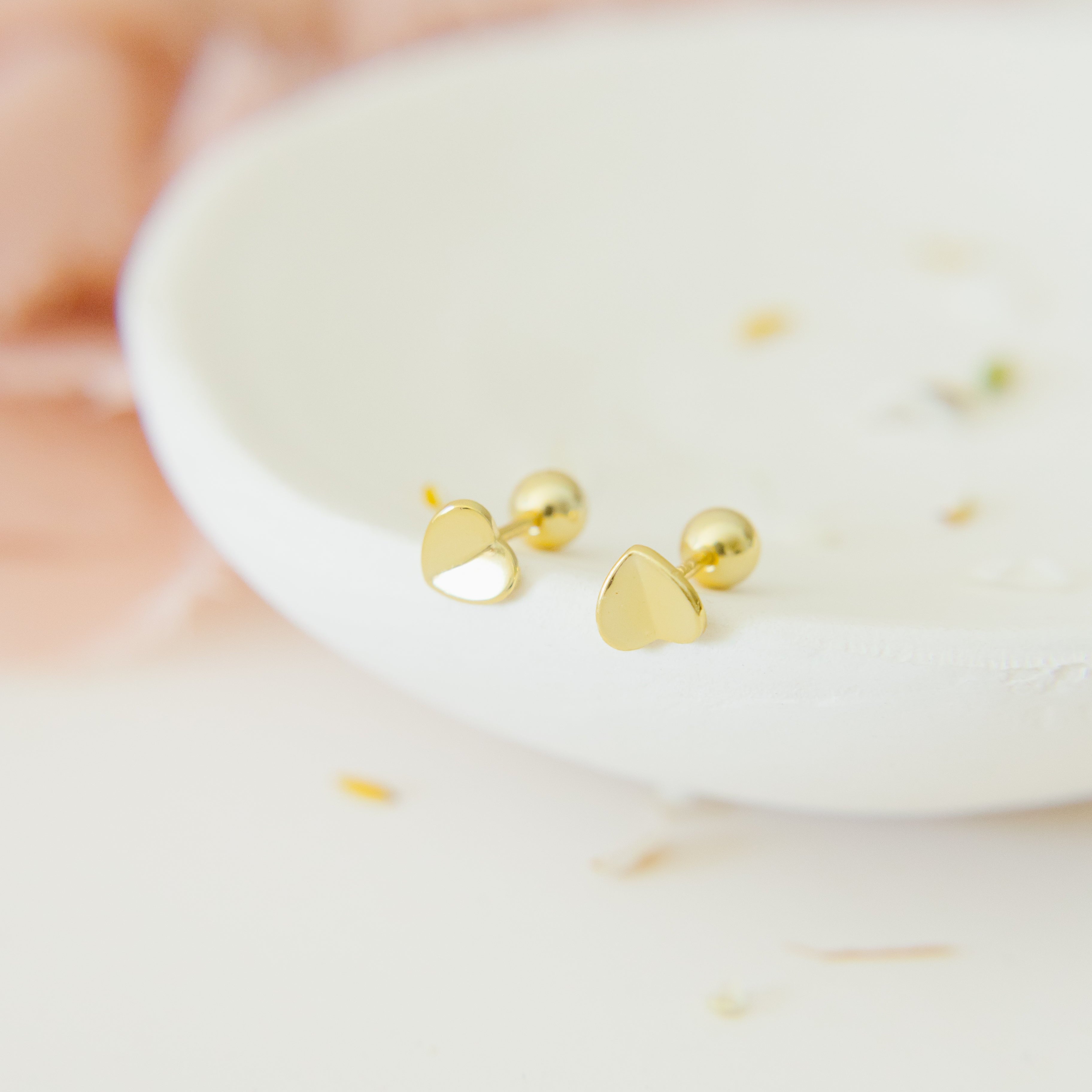 Love Letter Screw-back Earrings