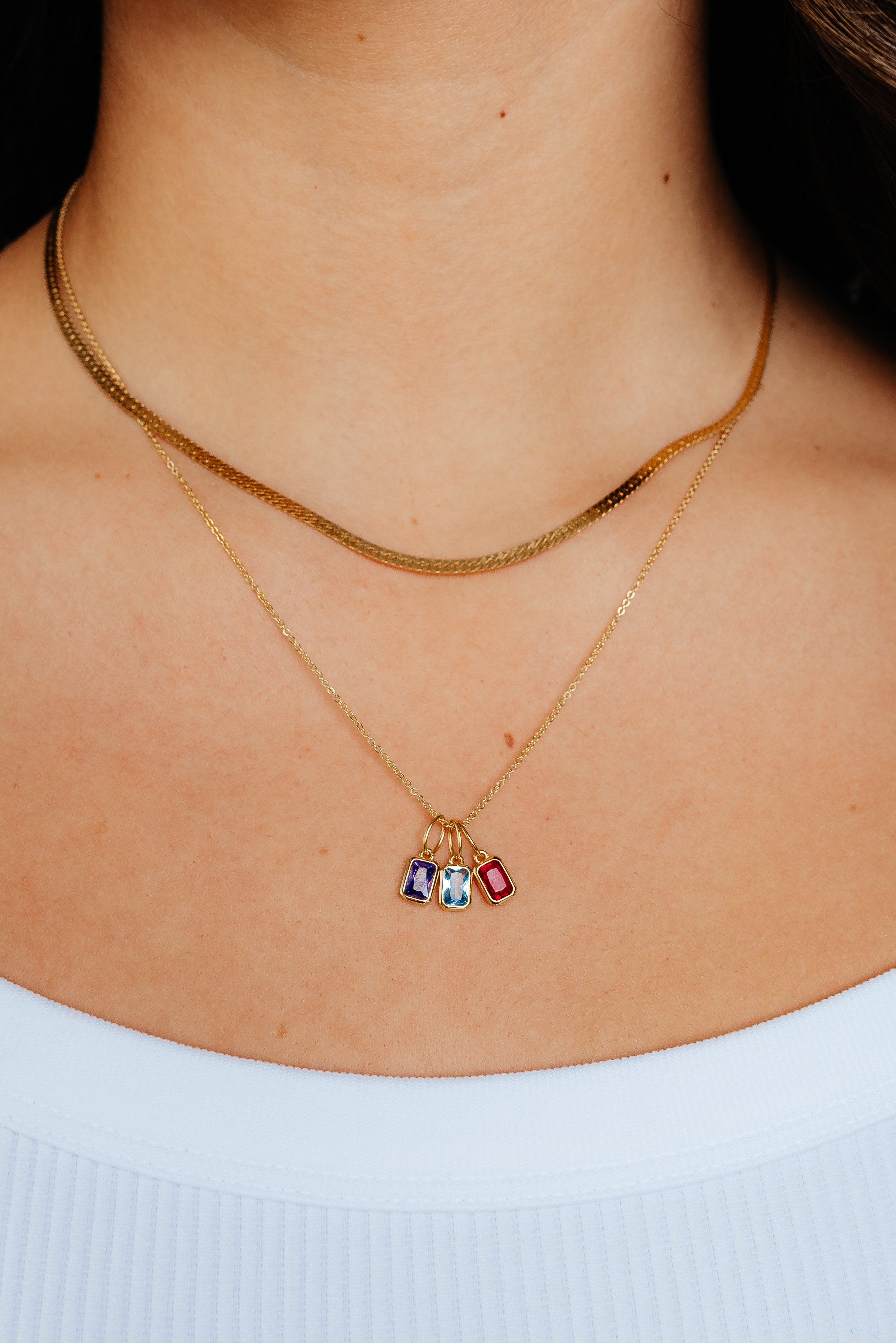 Birthstone Charm Necklace