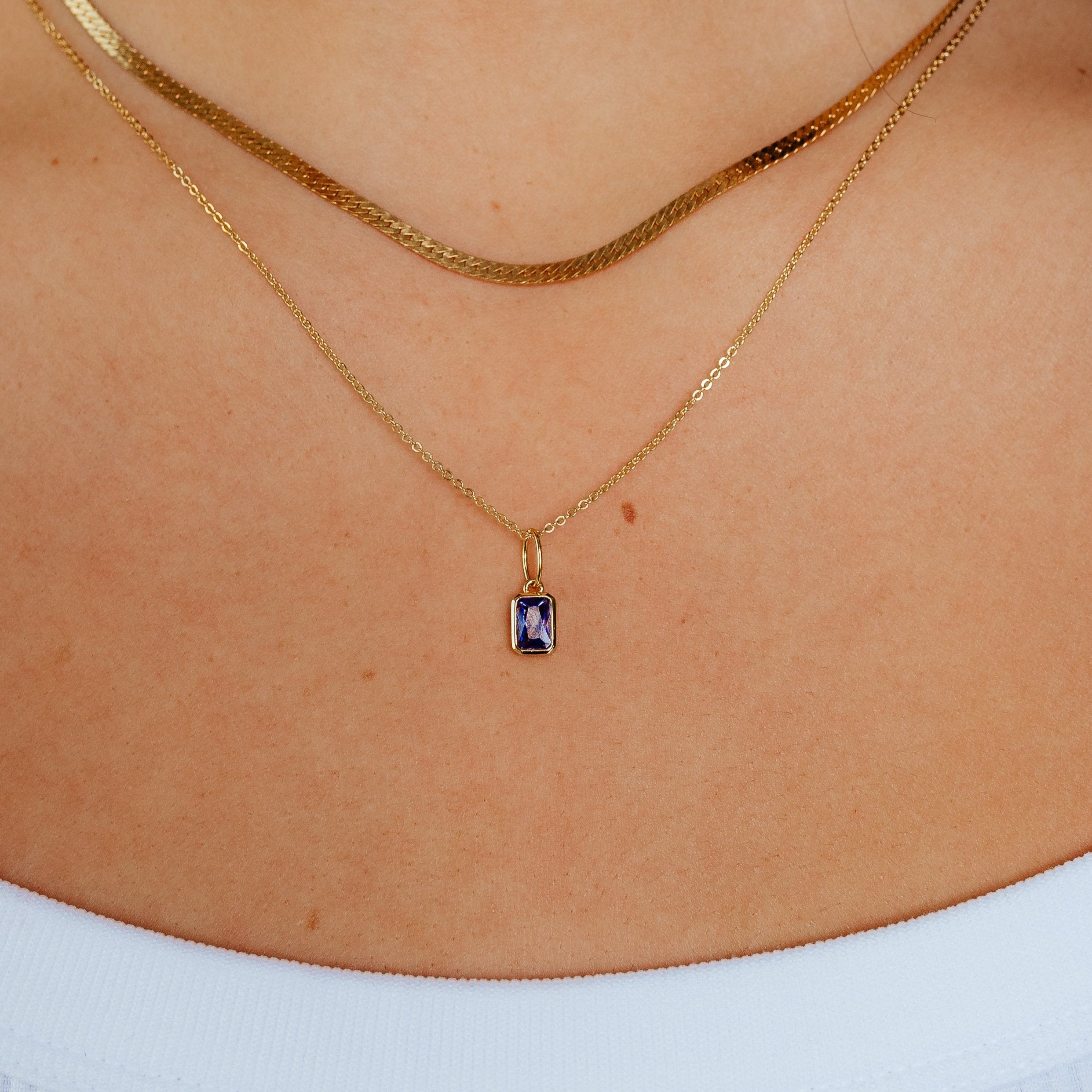Birthstone Charm Necklace
