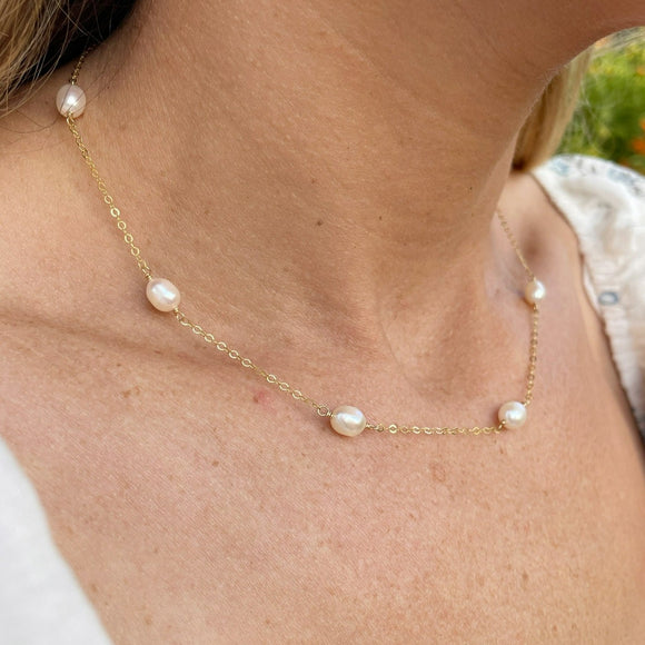 Large Infinity Pearl Necklace