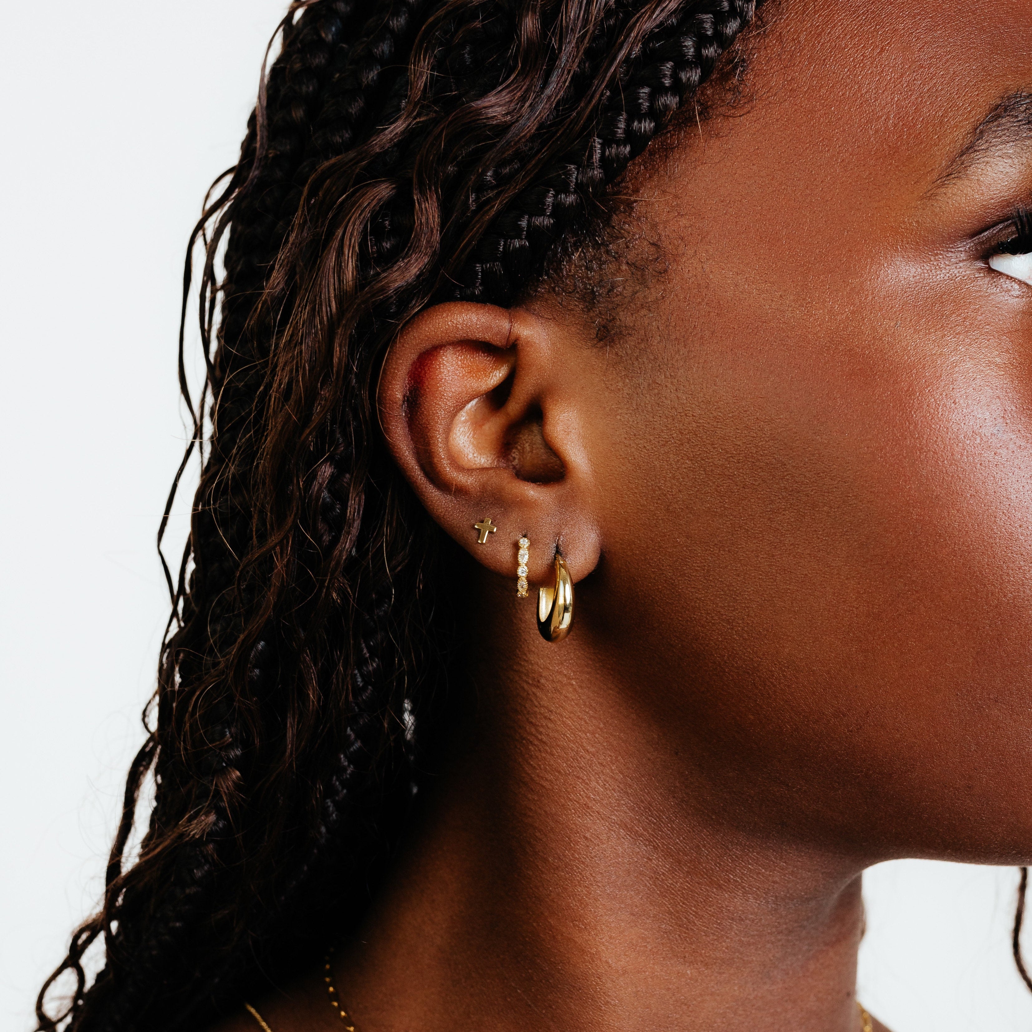 Mistletoe Hoop Earrings