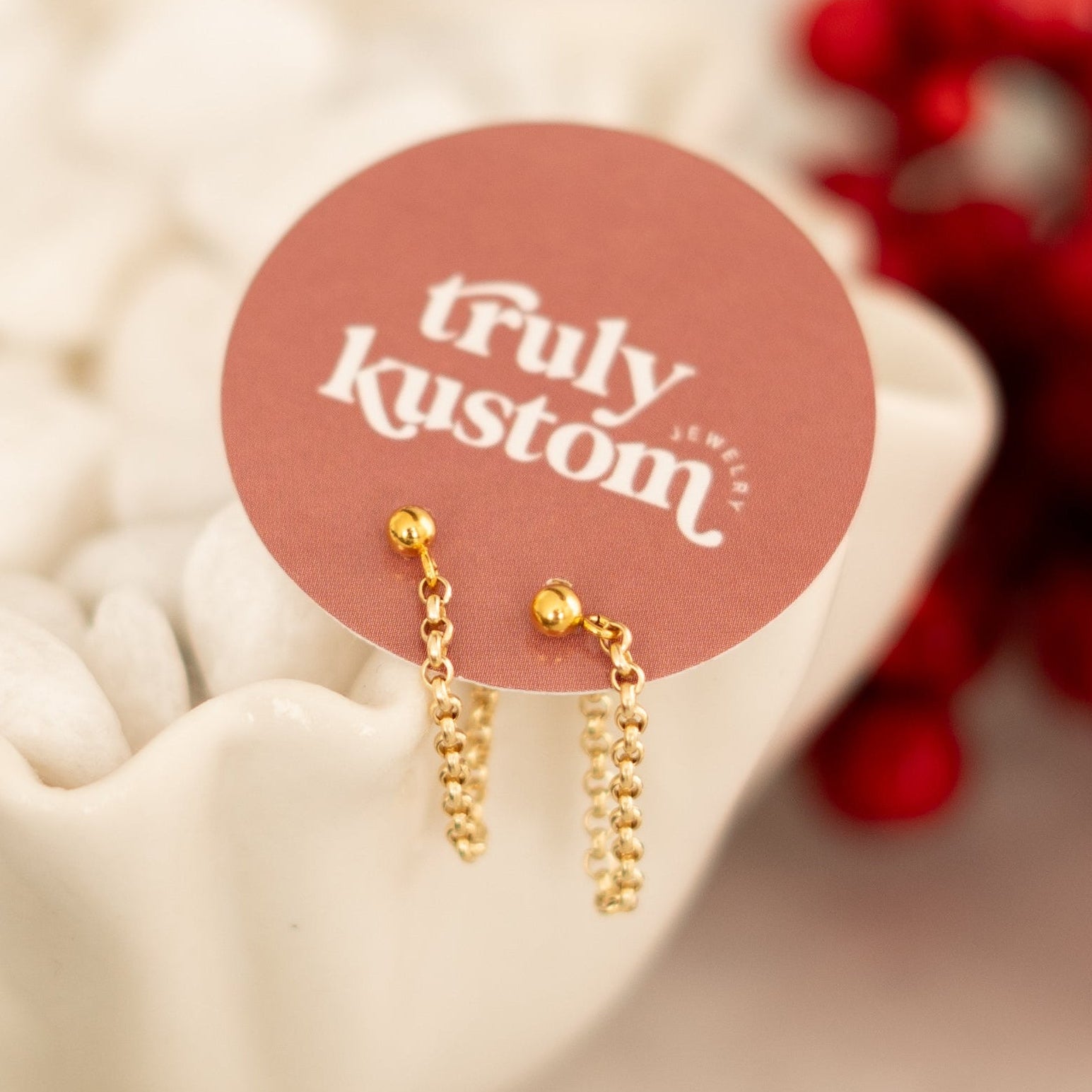 Lustre Chain Earrings