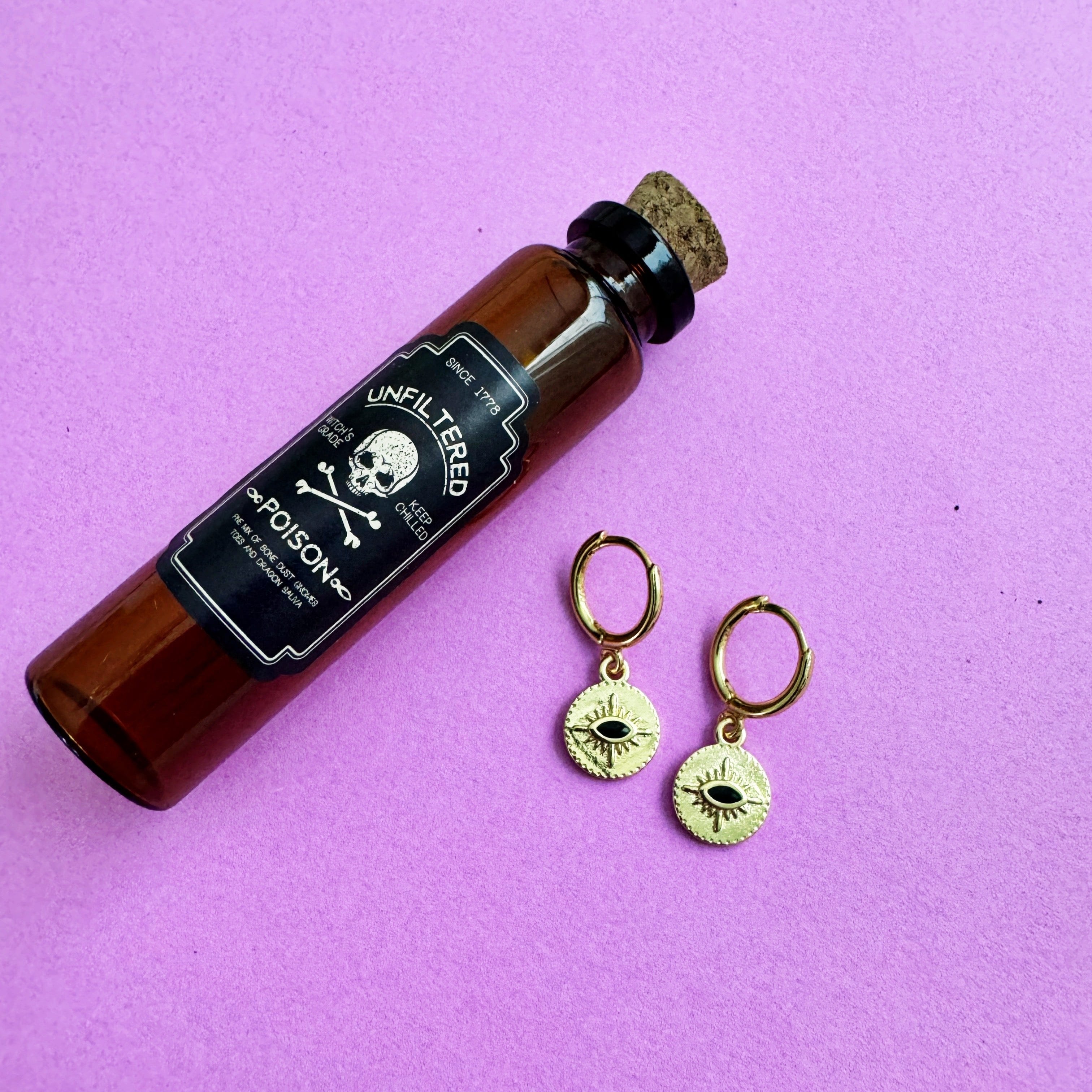 Evil Eye Hoops