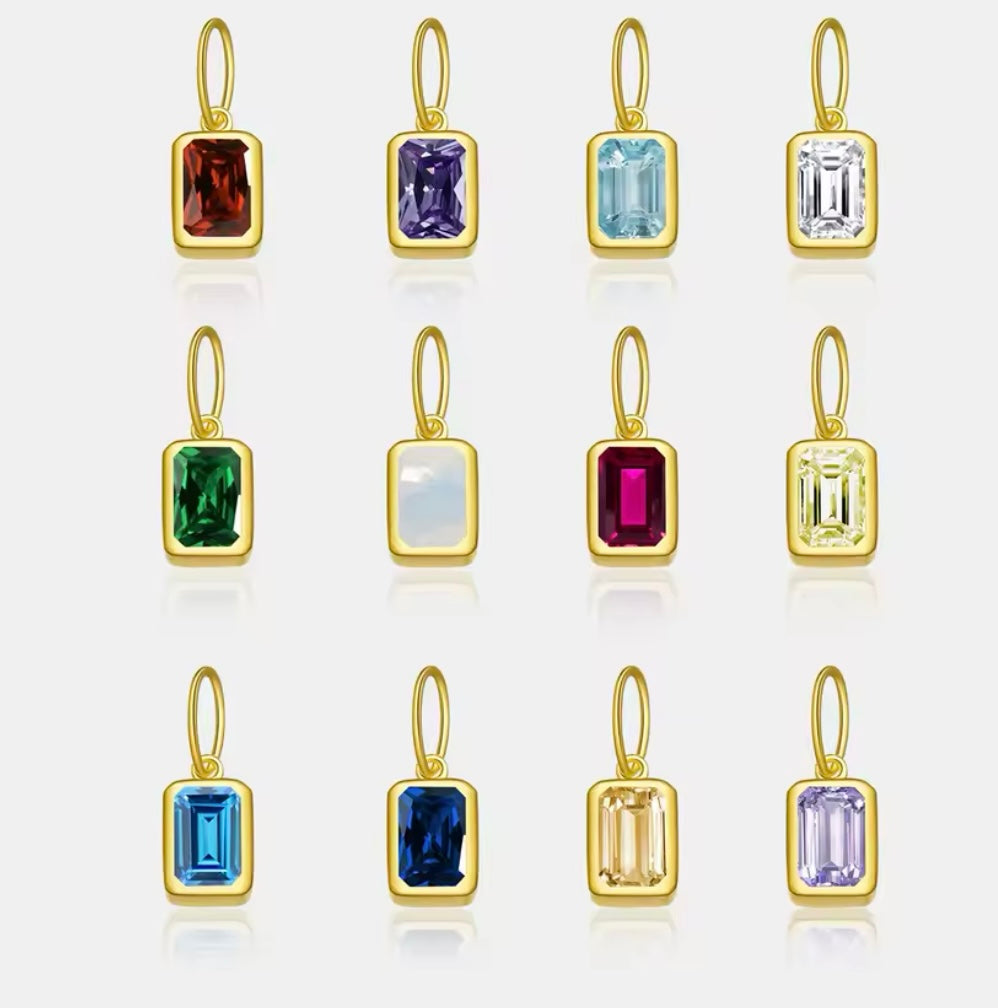 Birthstone Charm Necklace