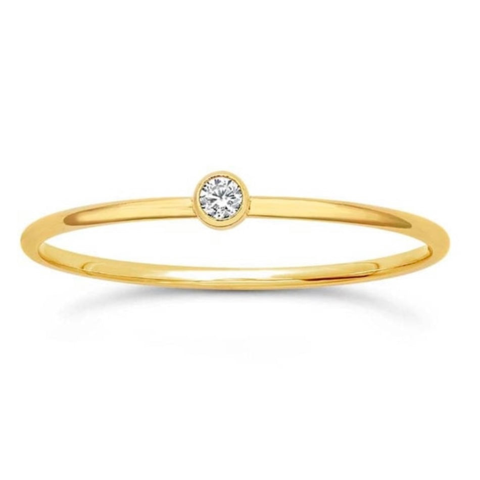 April Birthstone Ring