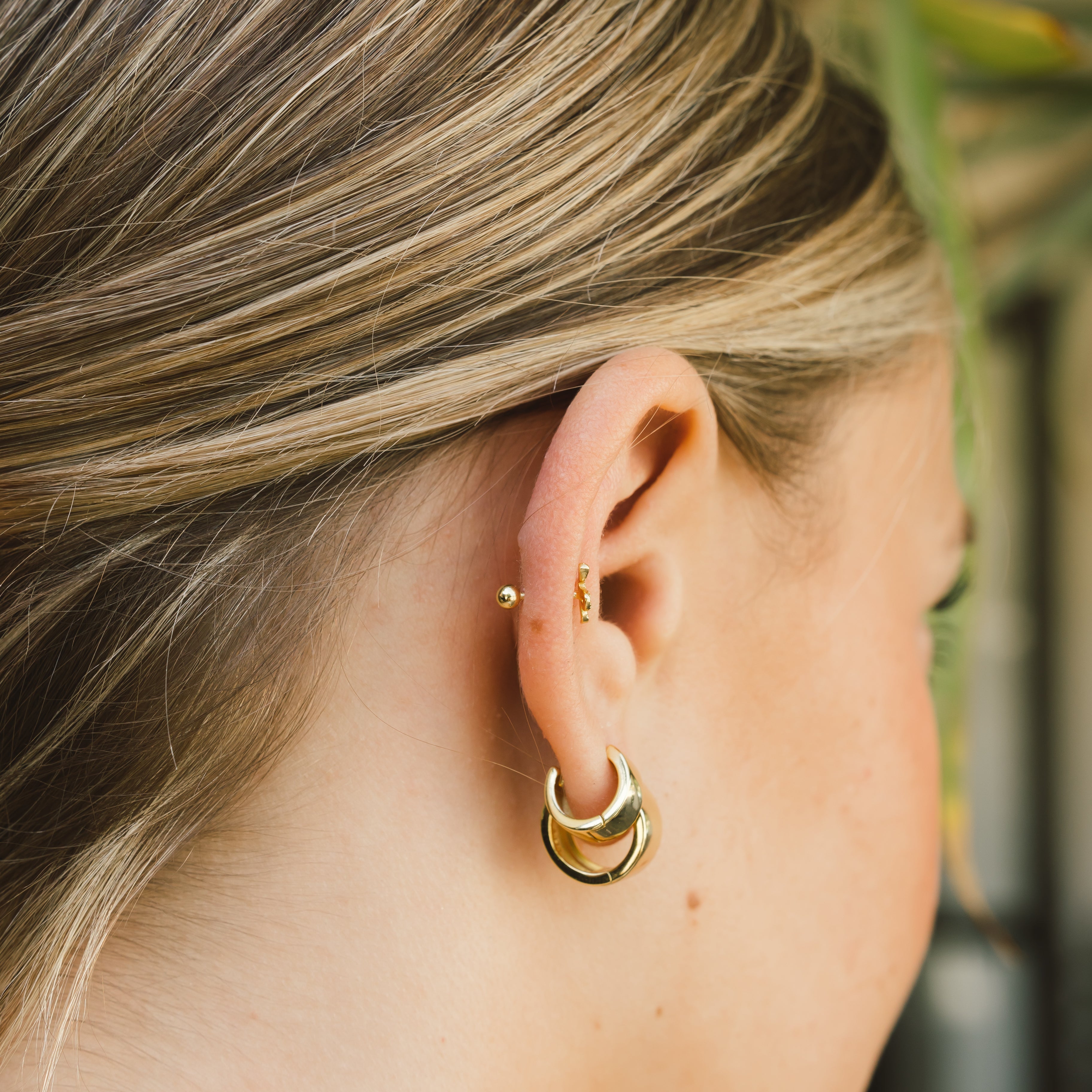 Snake Screw Back Earrings