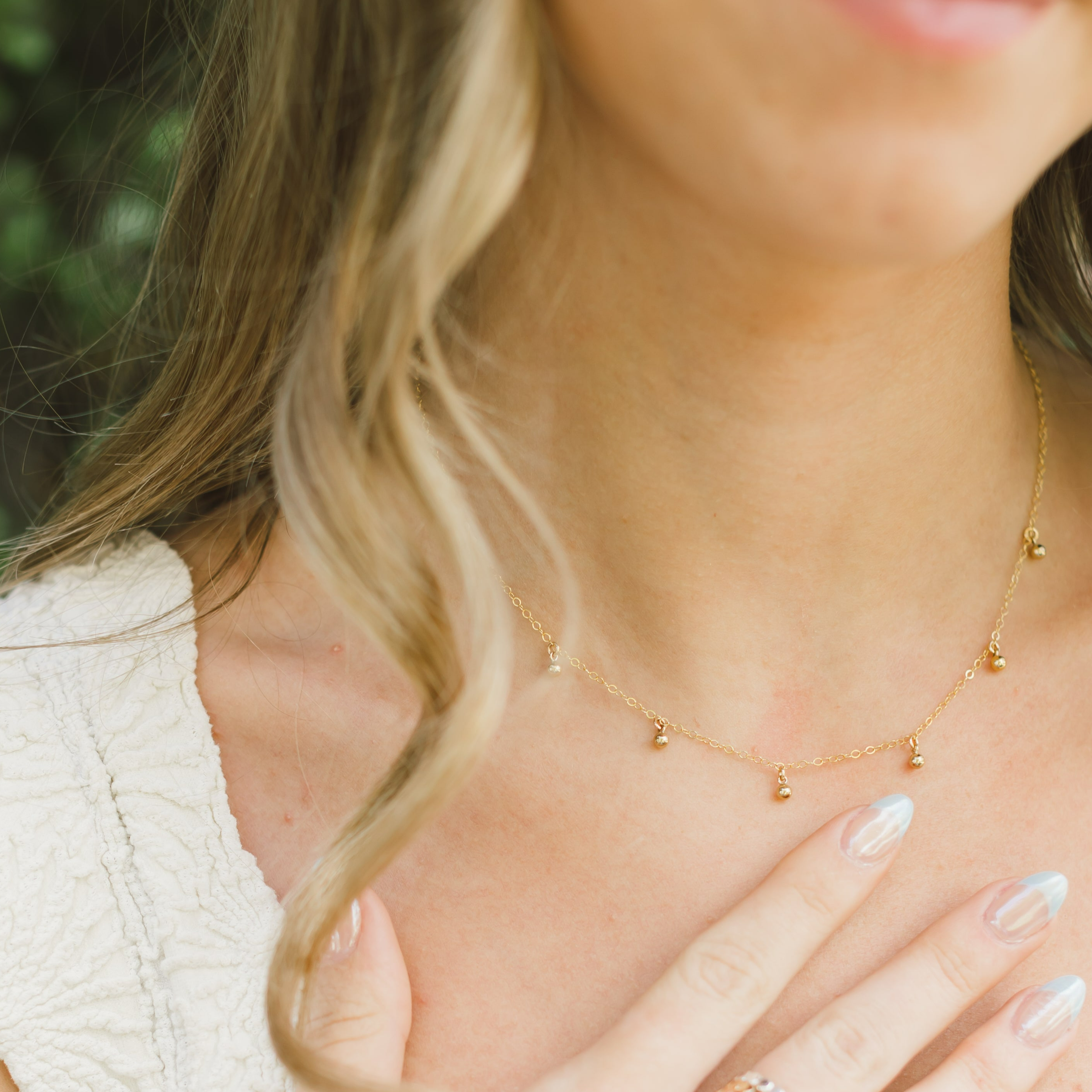 Beaded Drop Necklace
