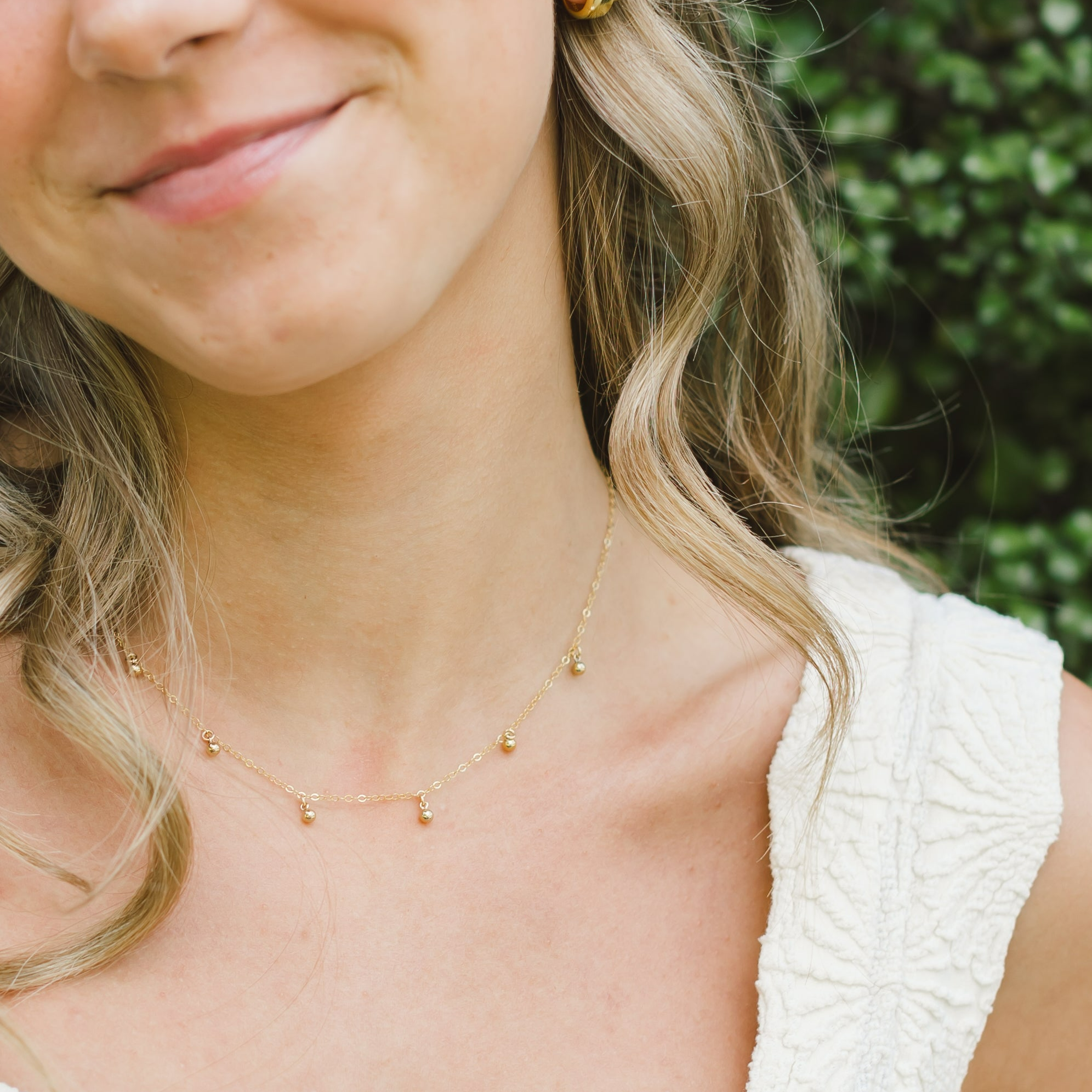 Beaded Drop Necklace