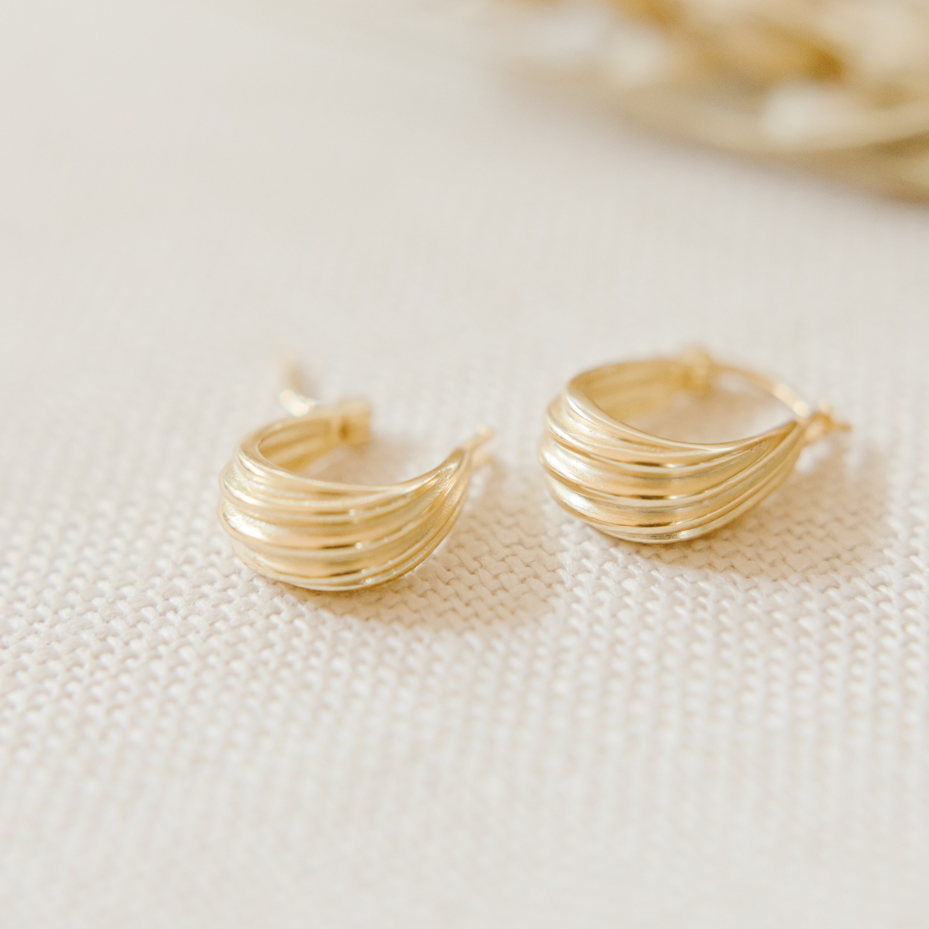 Tear Drop Hoop Earrings