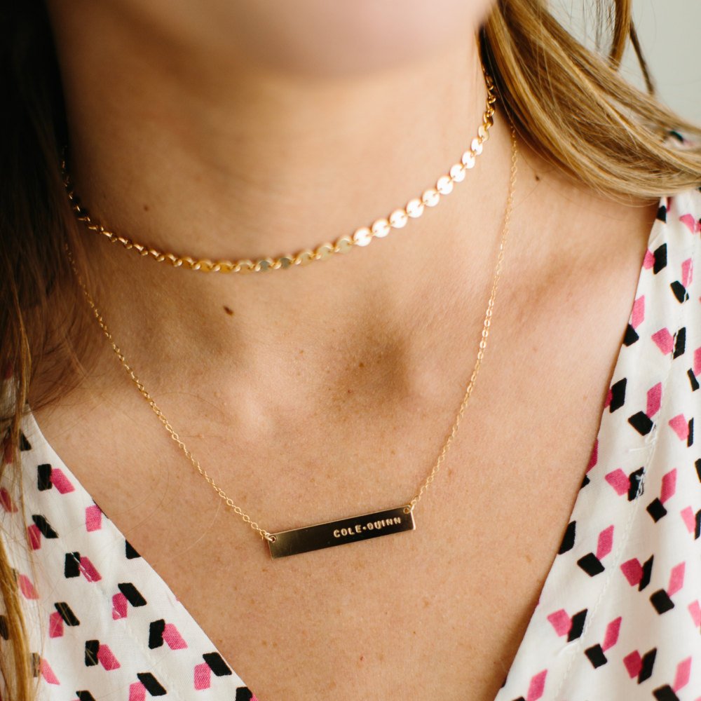 Mini Circle Gold Necklace