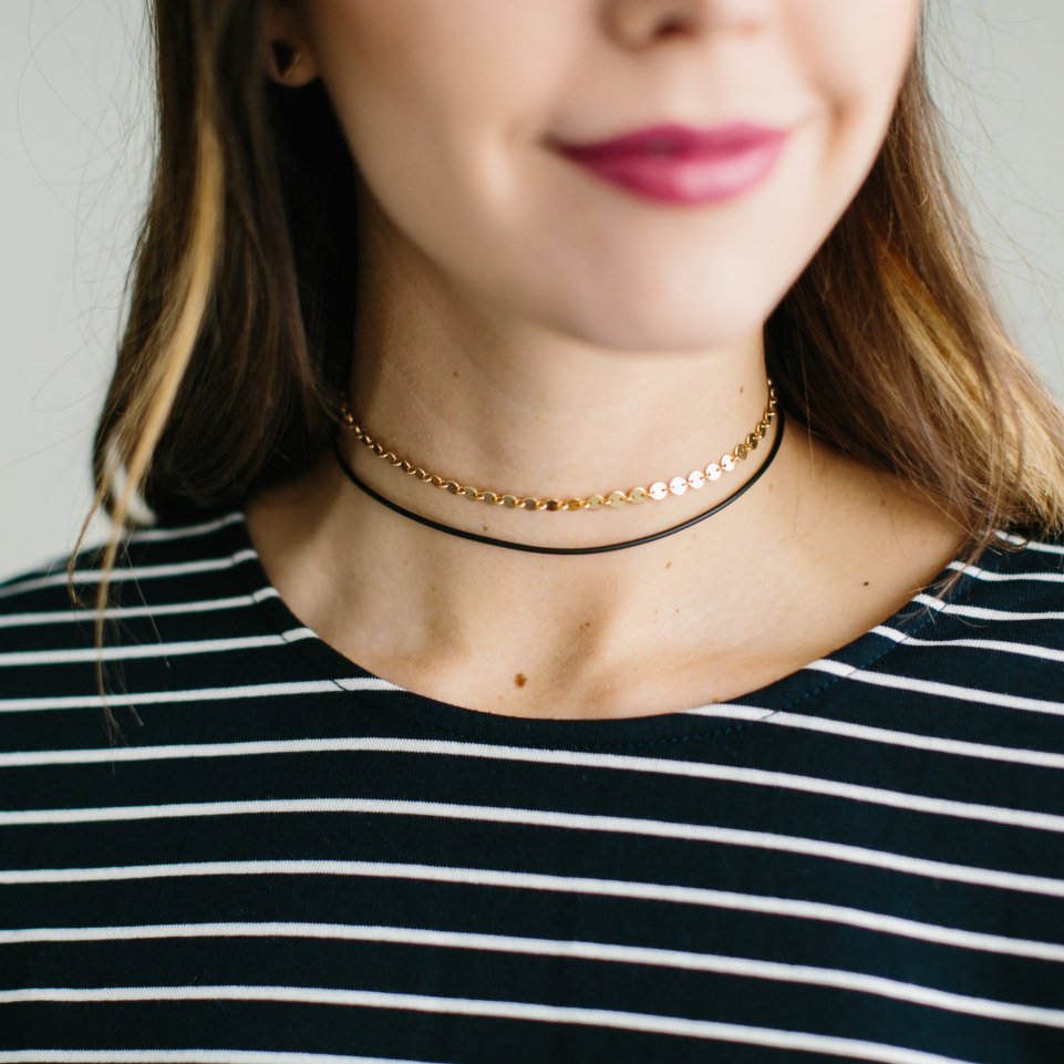 Mini Circle Gold Necklace