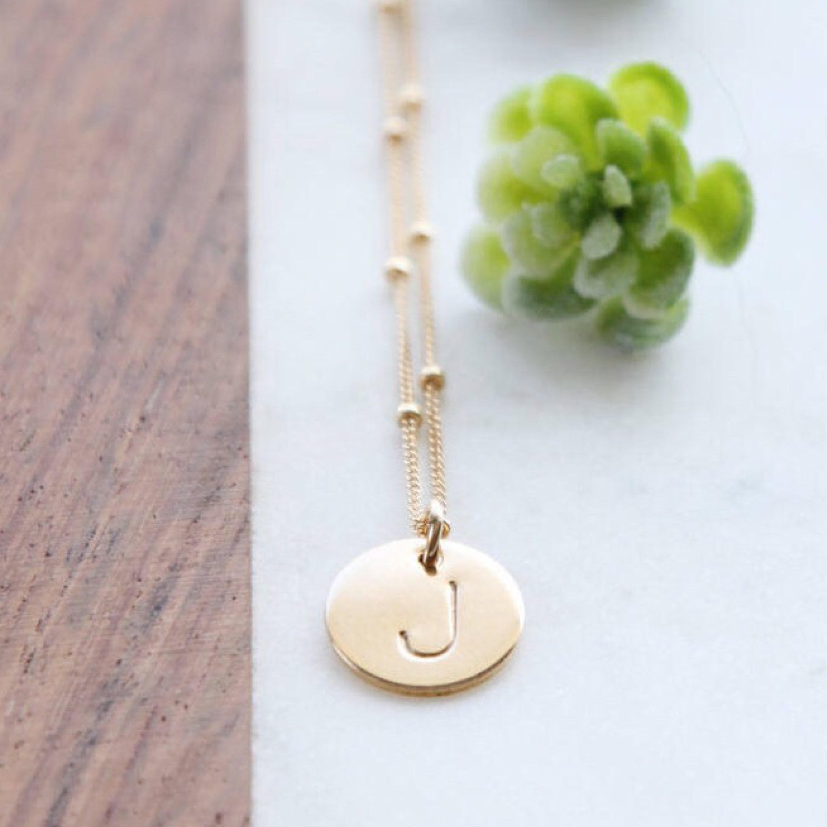 Satellite Circle Charm Necklace