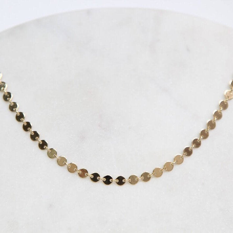 Mini Circle Gold Necklace