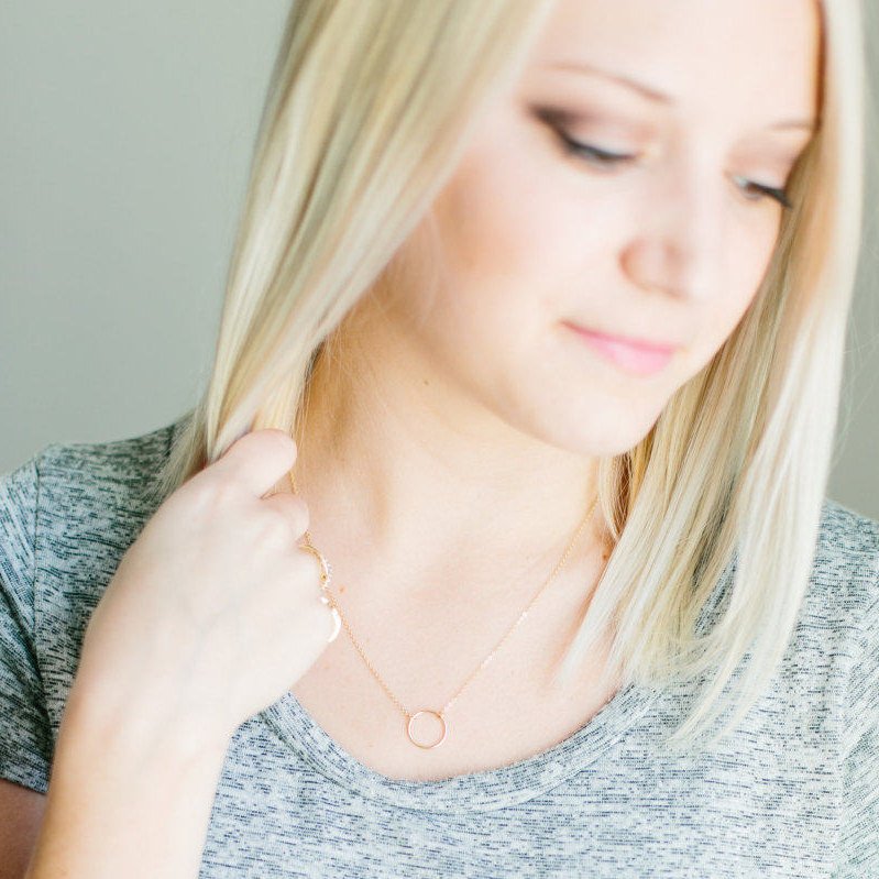 Circle Ring Necklace