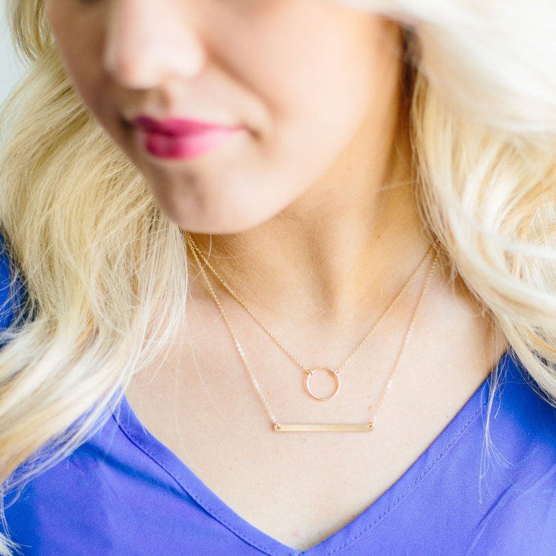 Circle Ring Necklace