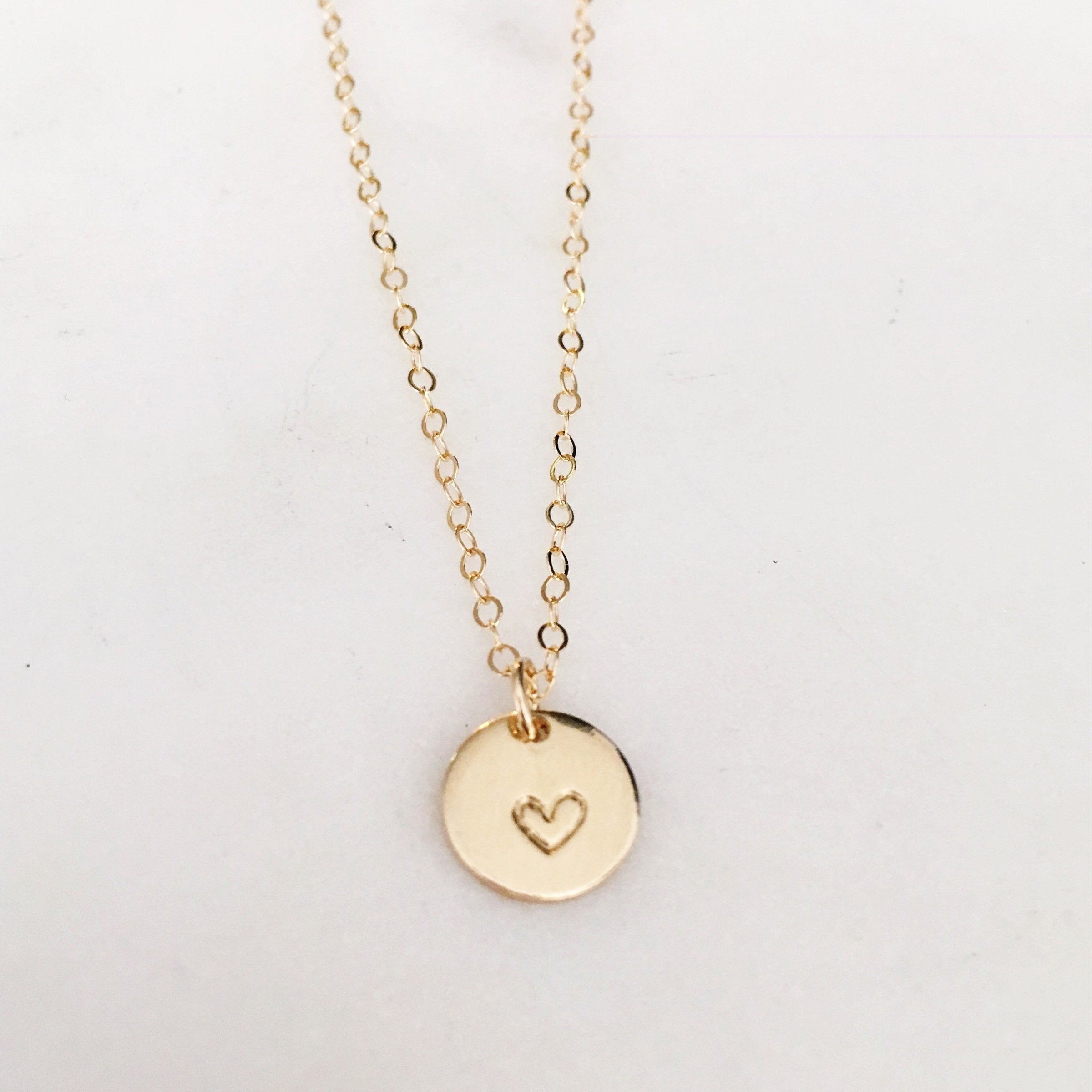 9mm Circle Charm Necklace