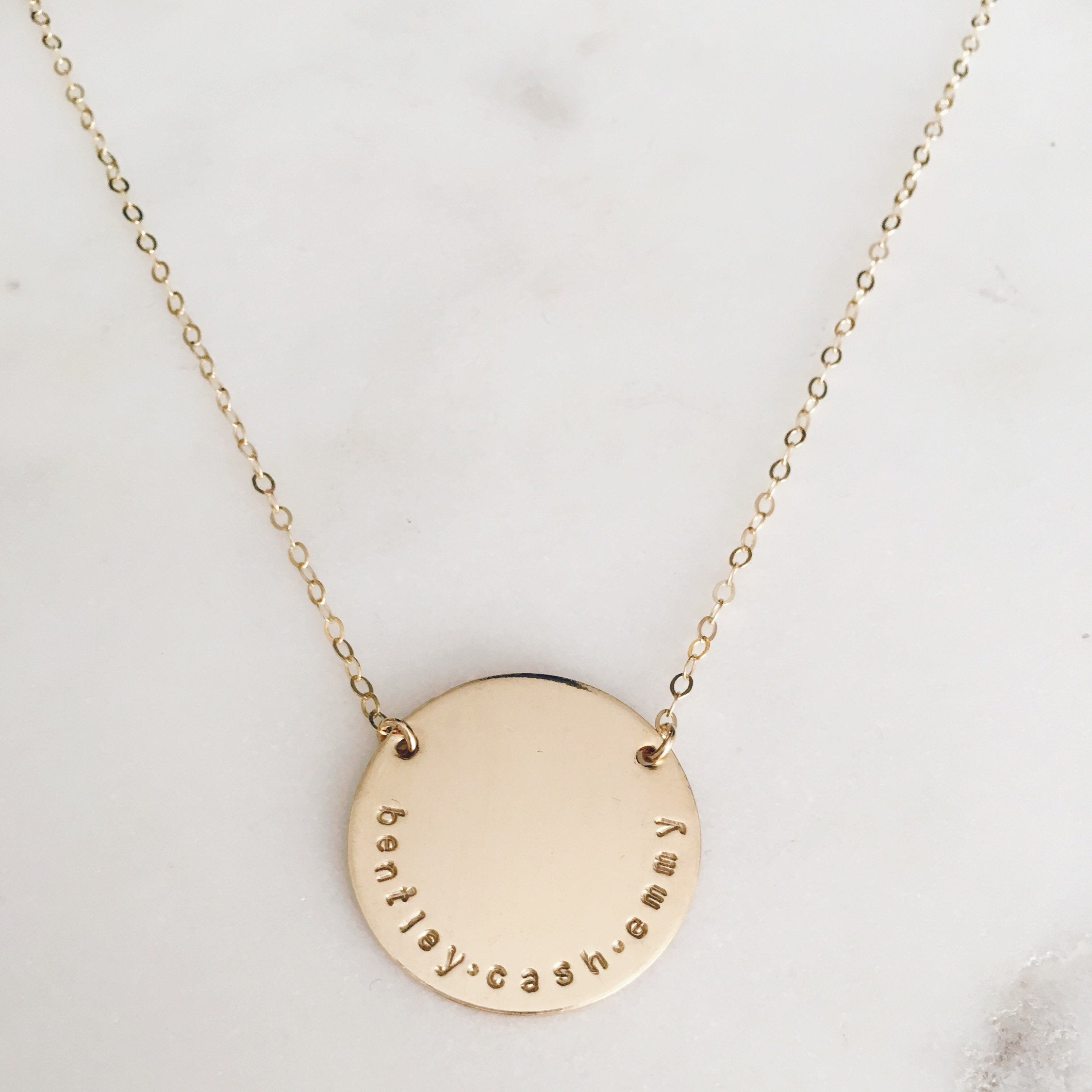 25mm XL Circle Charm Necklace