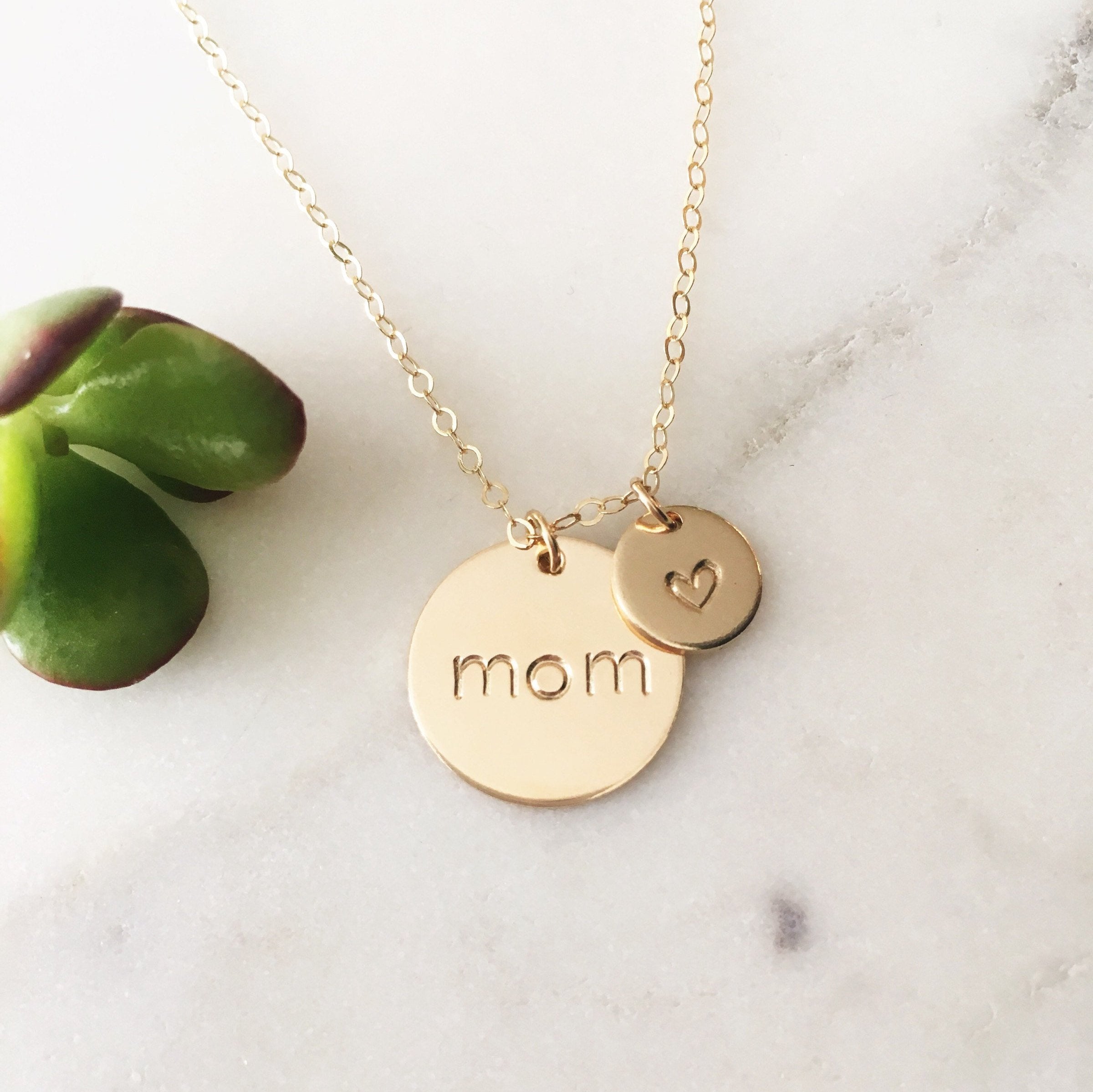 Big & Little Circle Charm Necklace