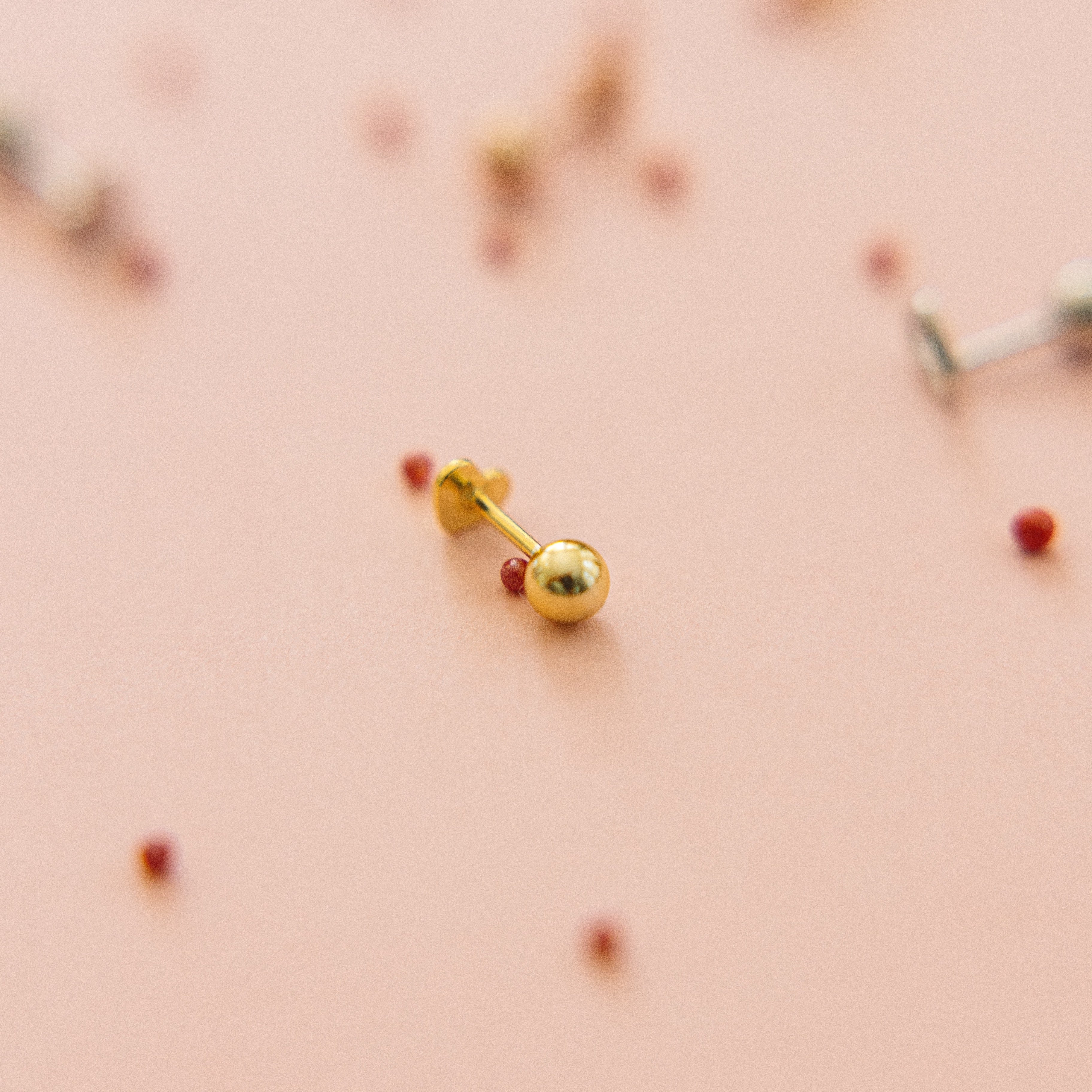 Heart Screw Back Earrings