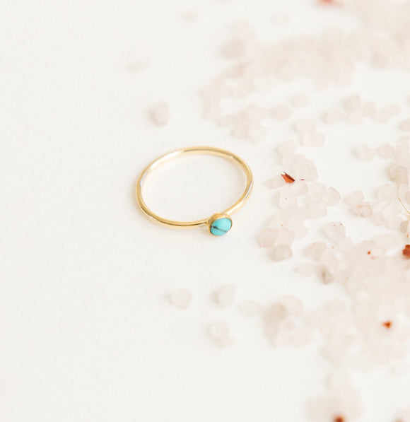 Small Turquoise Ring (4mm)