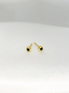 Black Stud Earrings