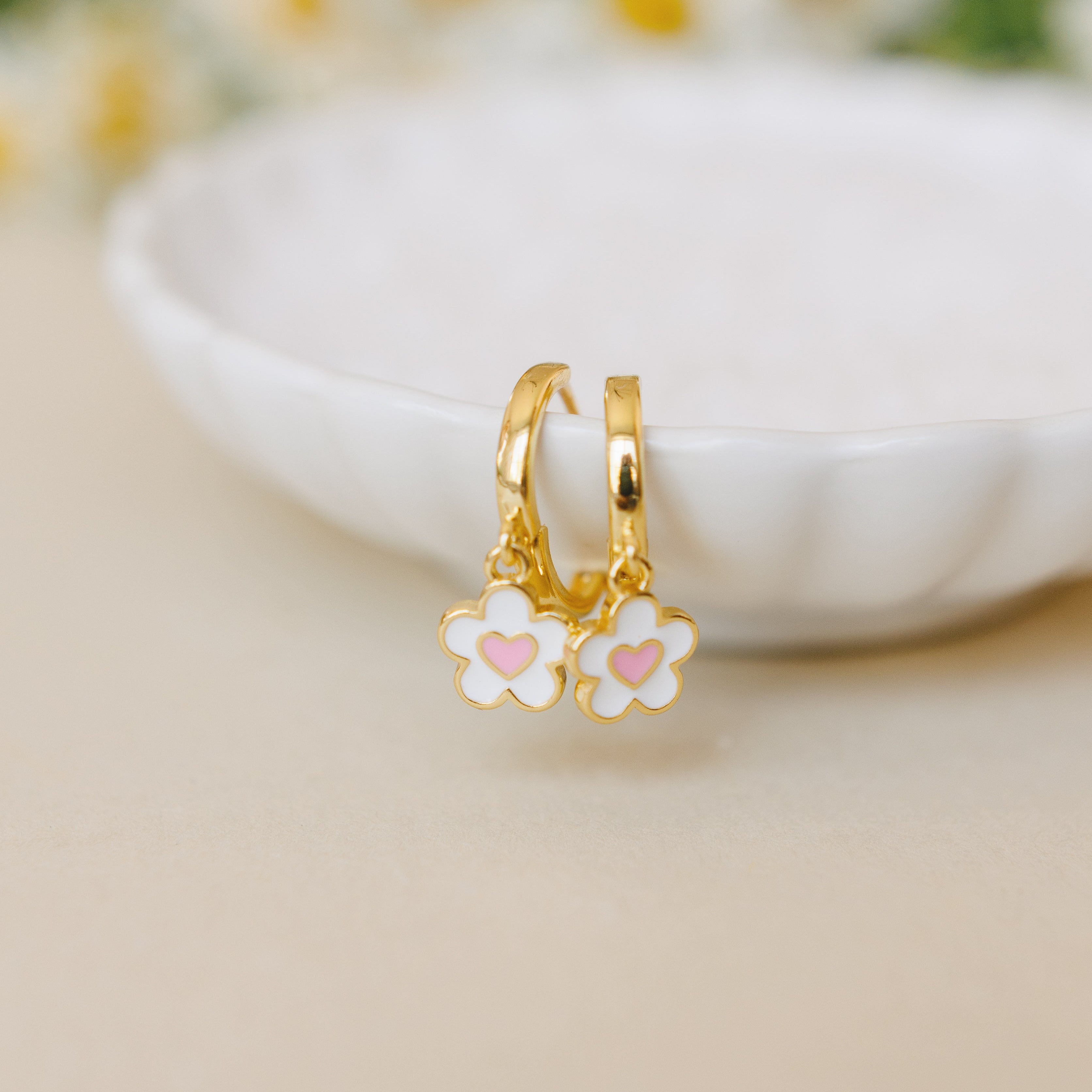 Quinn Flower Hoops