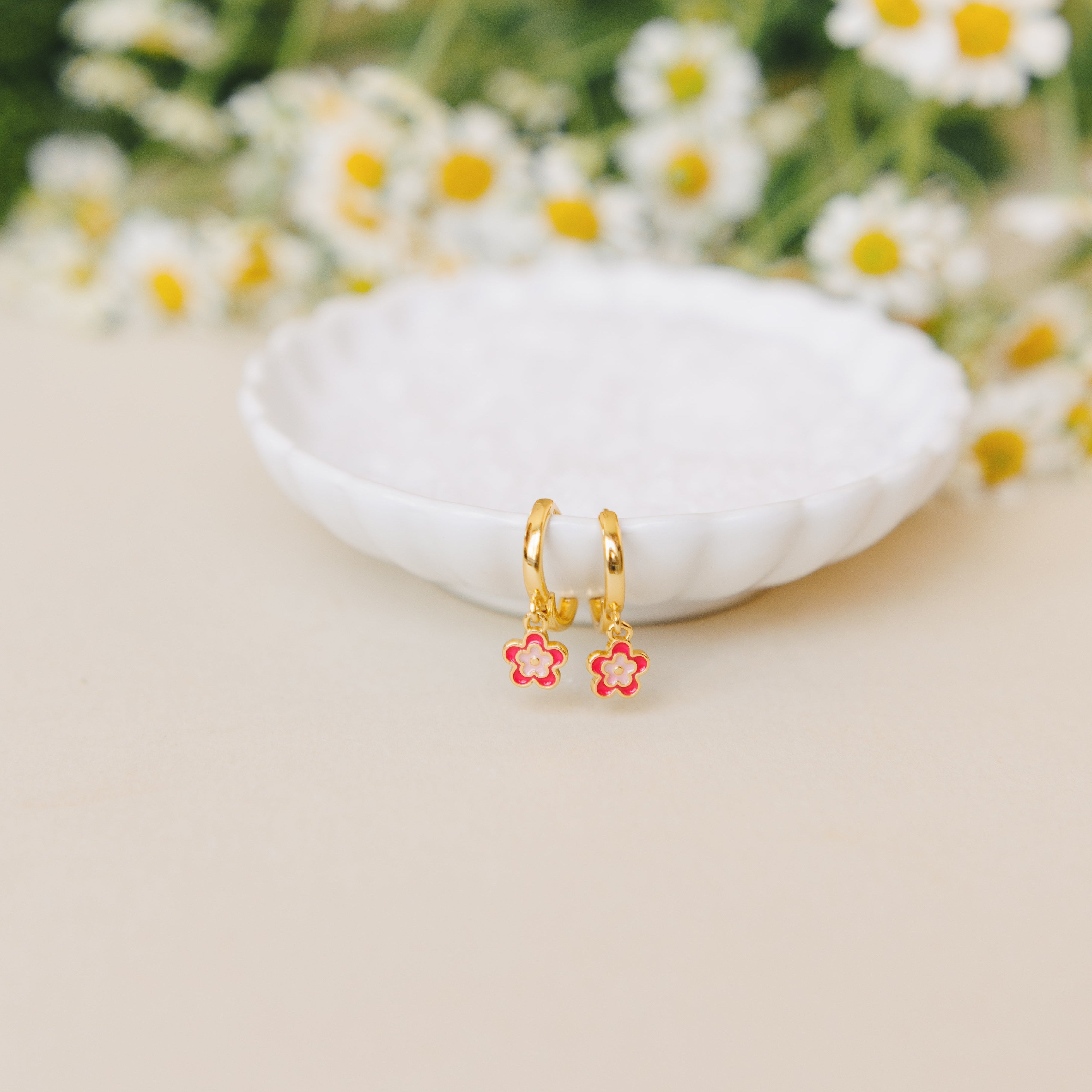 Rowan Flower Hoops