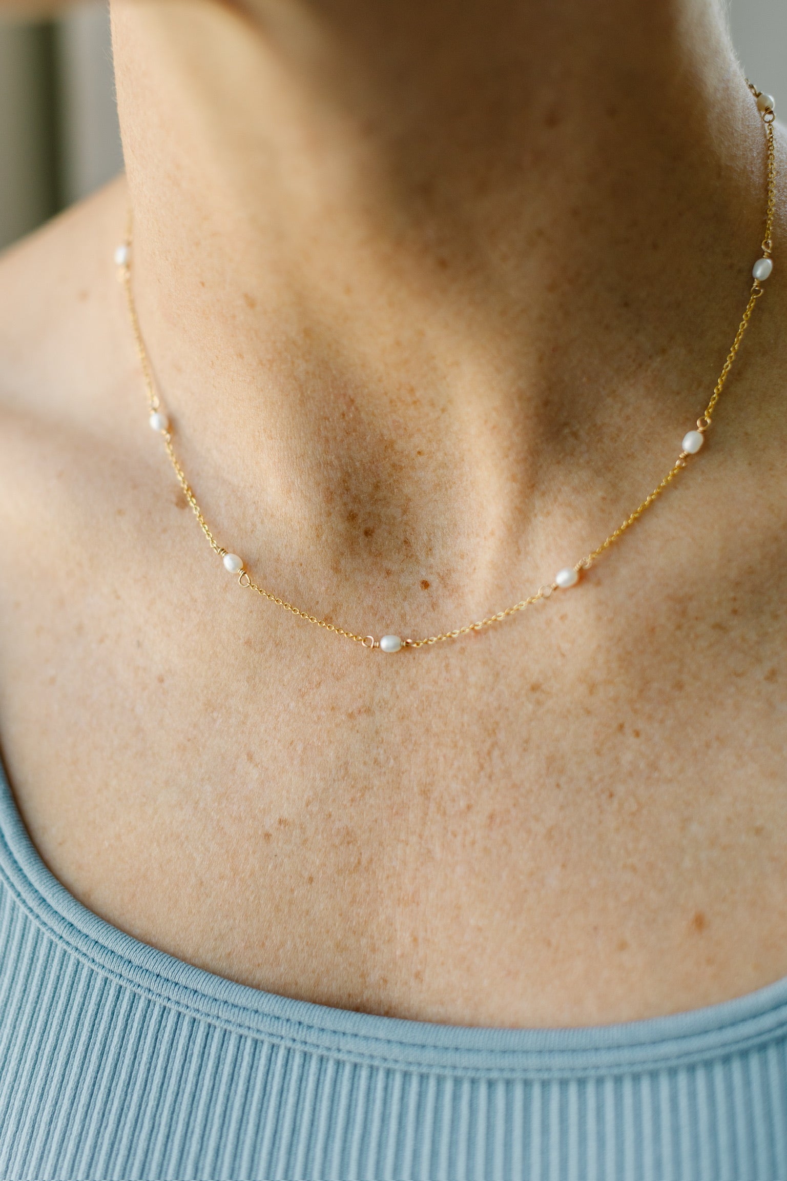 Small Infinity Pearl Necklace