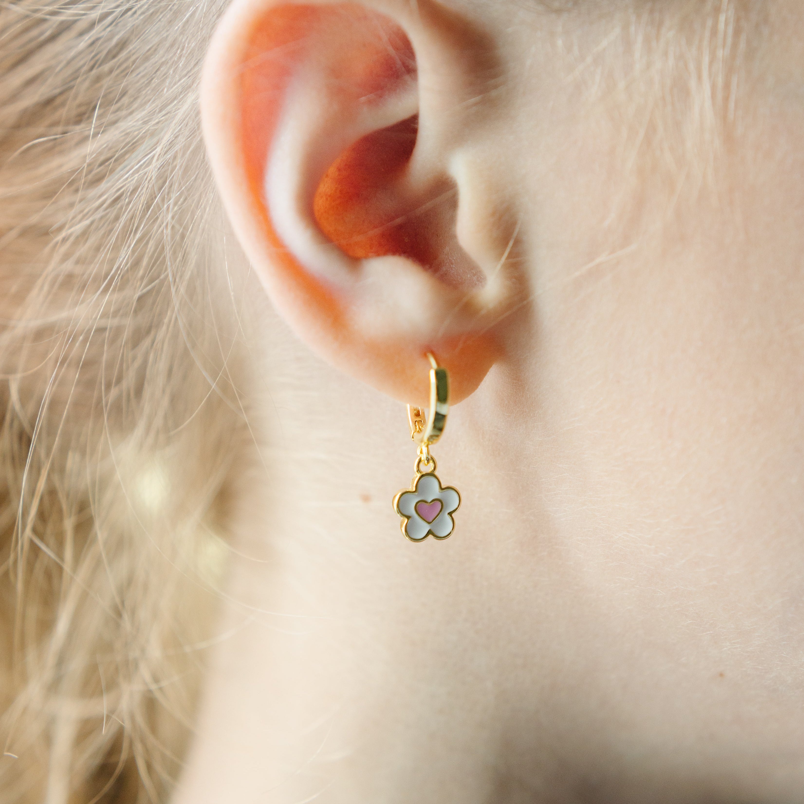 Quinn Flower Hoops