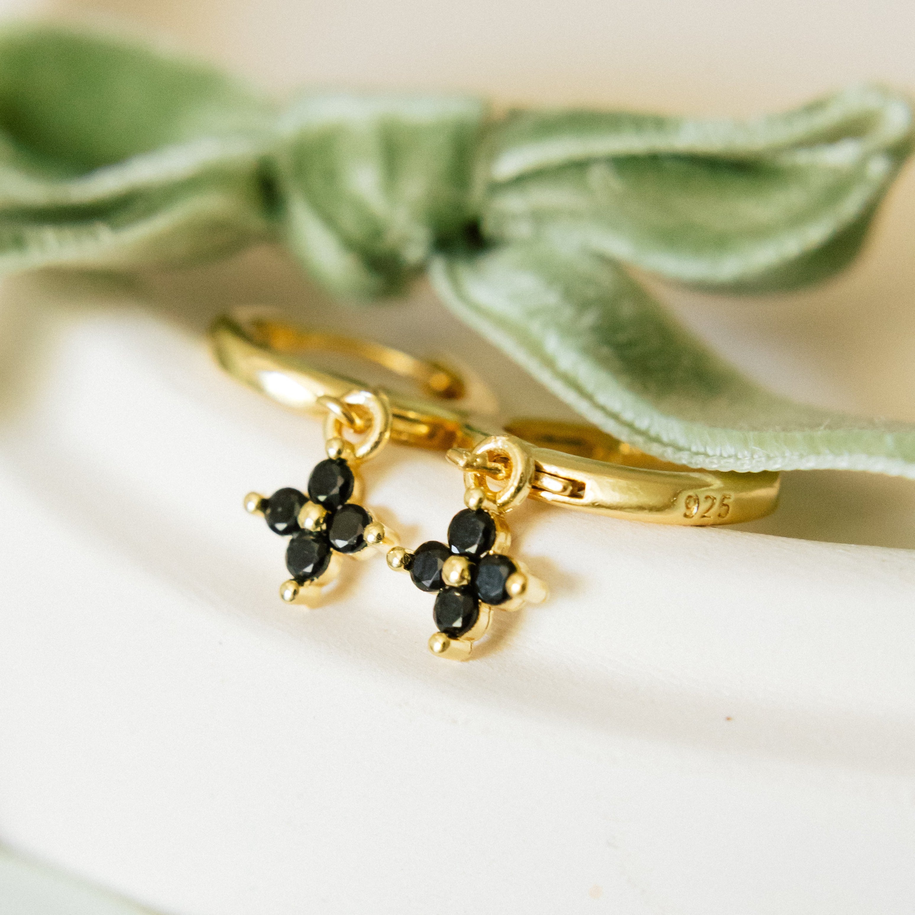 Noir Hoops