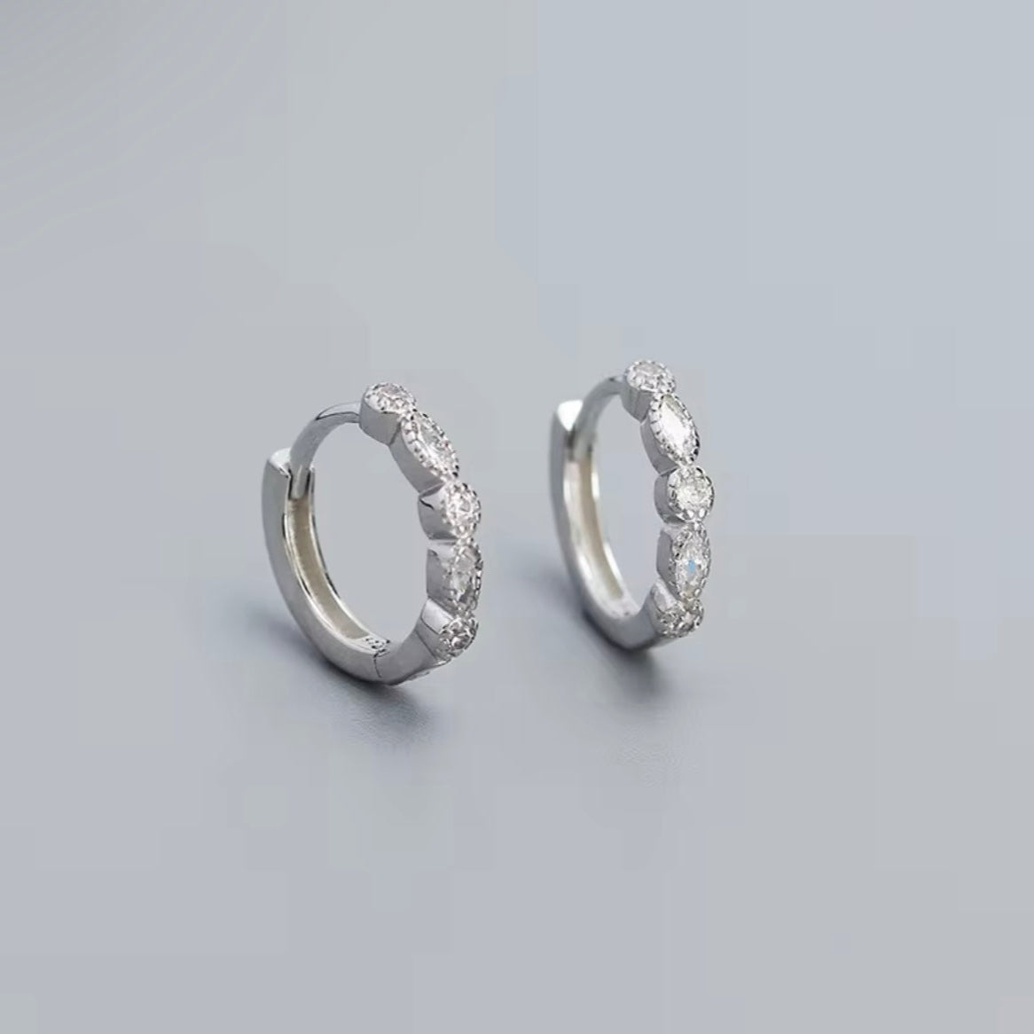 Mistletoe Hoop Earrings
