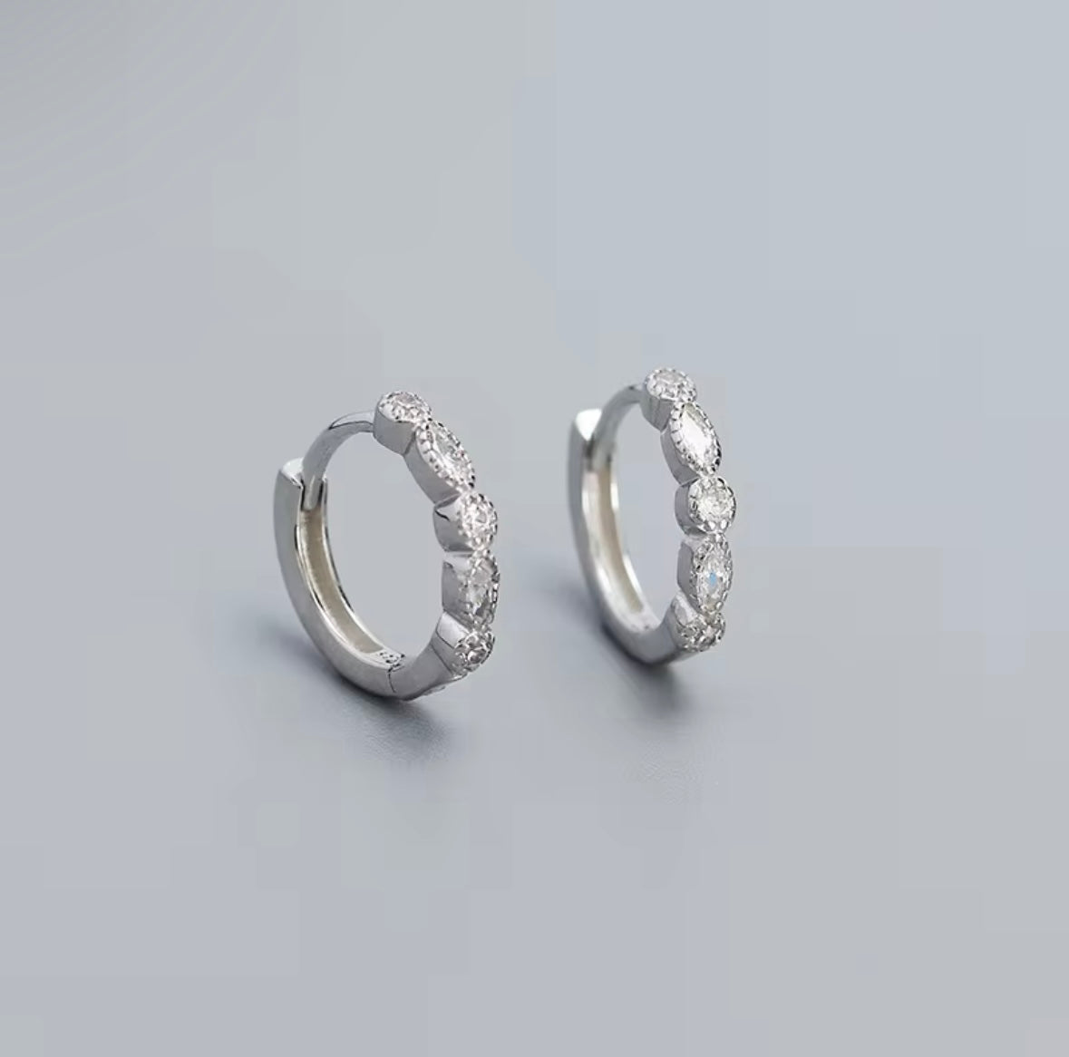 Mistletoe Hoop Earrings