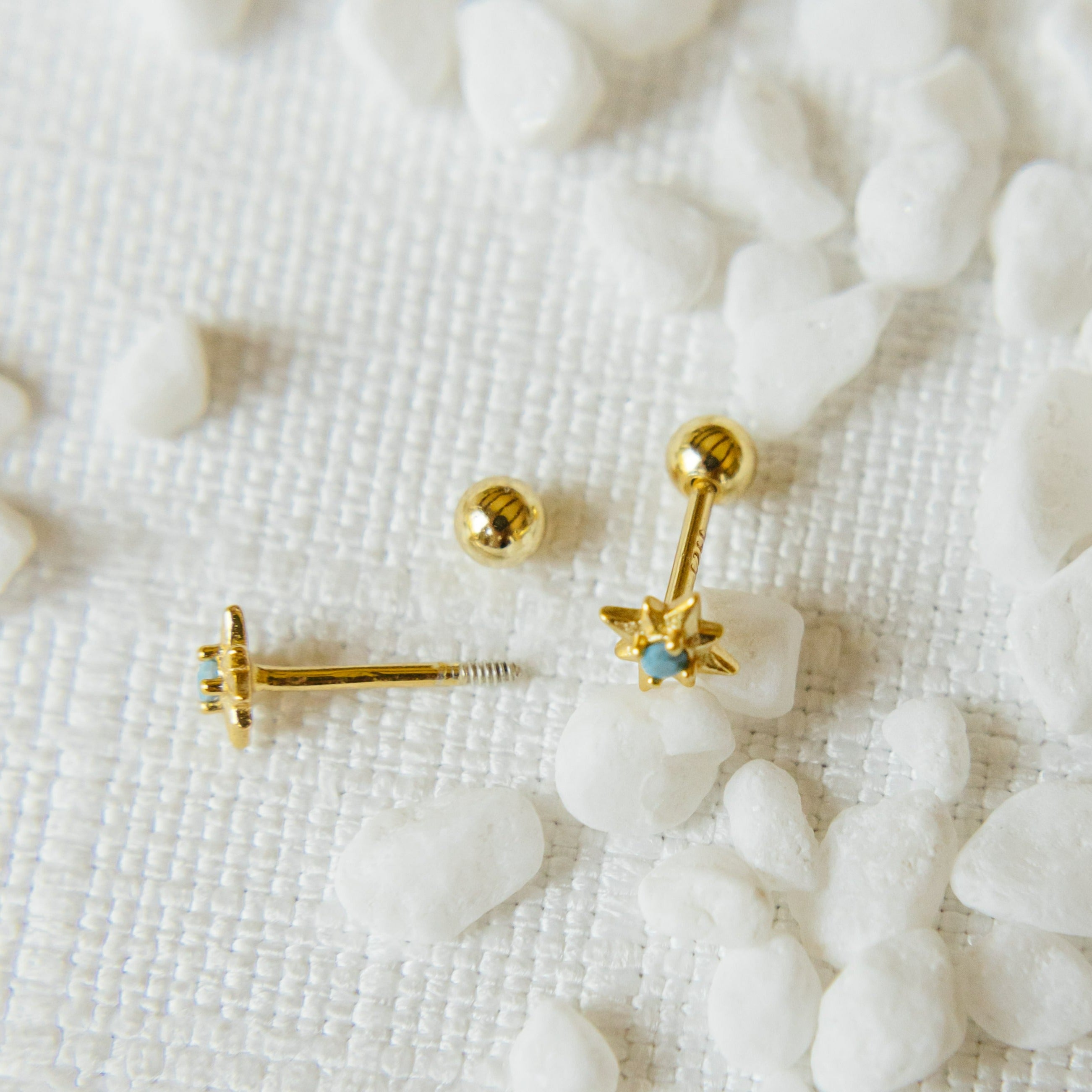 Starburst Screw-back Earrings