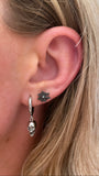 Spider Web Screw Back Earrings