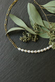 Half Pearl Link Necklace