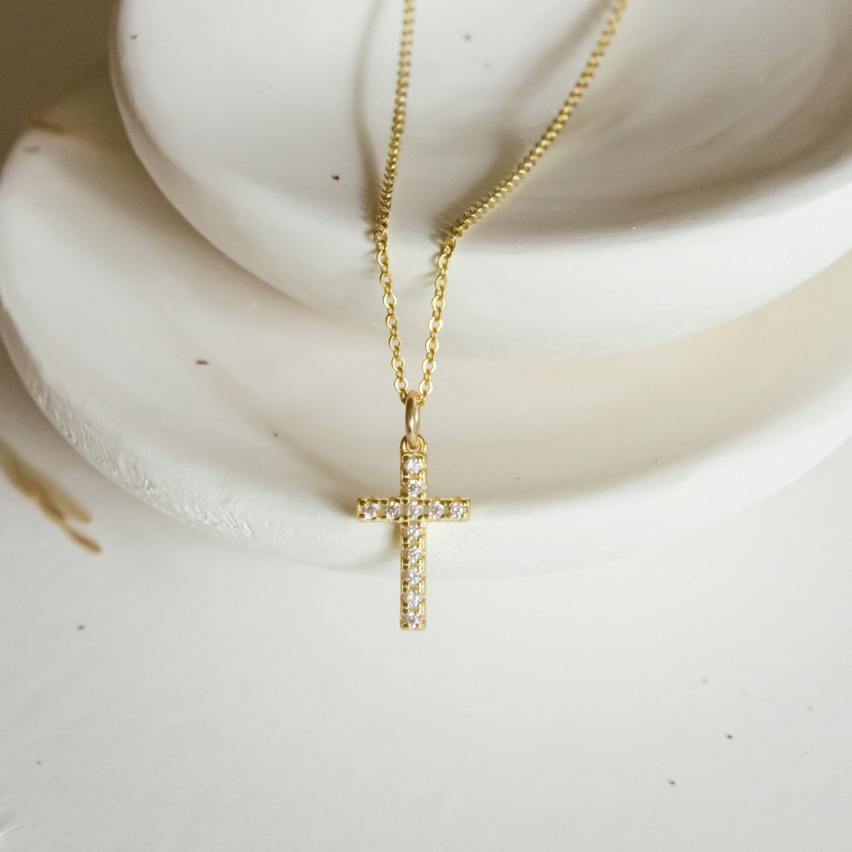 Glitz Cross Necklace