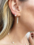Pearl & Sparkle Stud Earrings