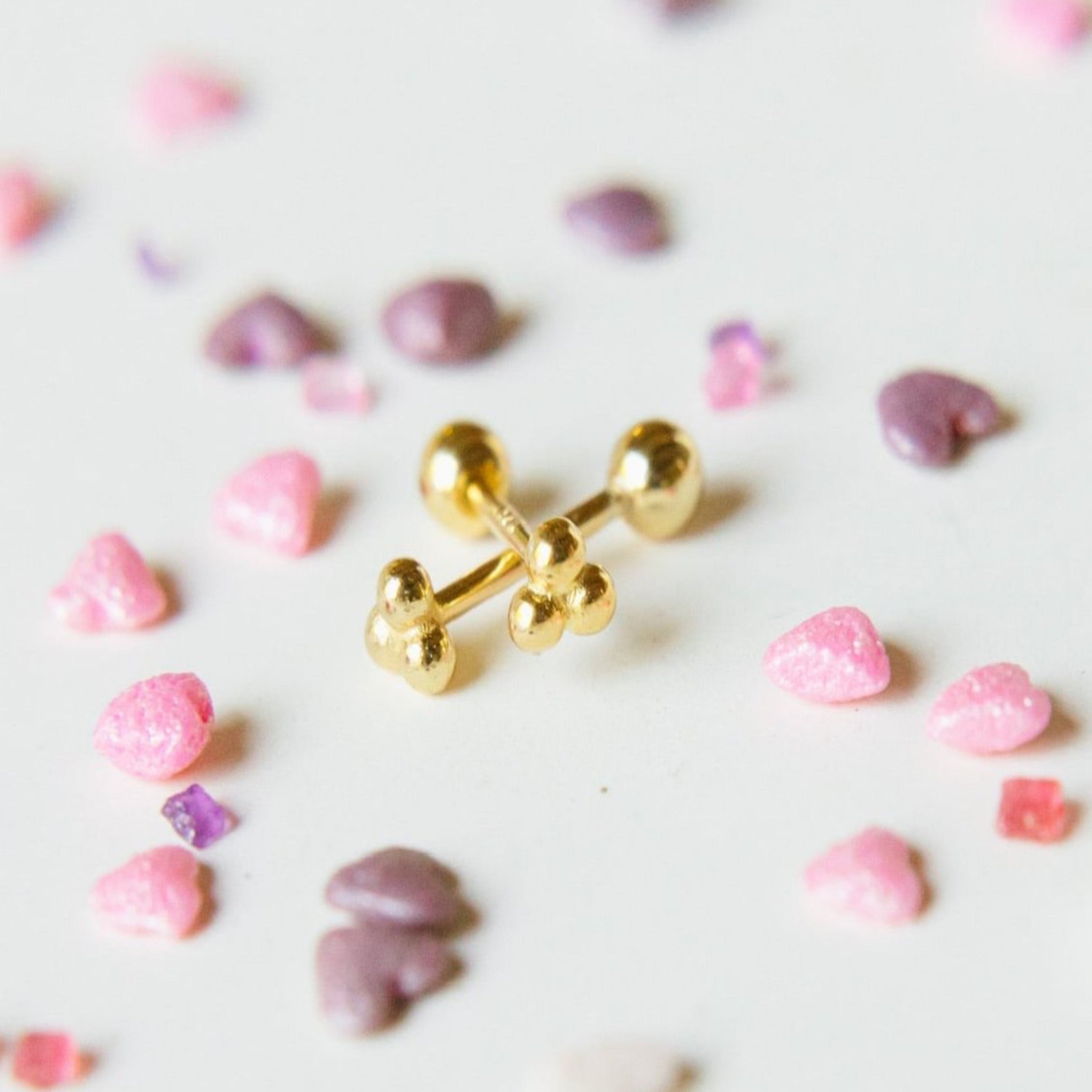 Cluster Screw-Back Earrings