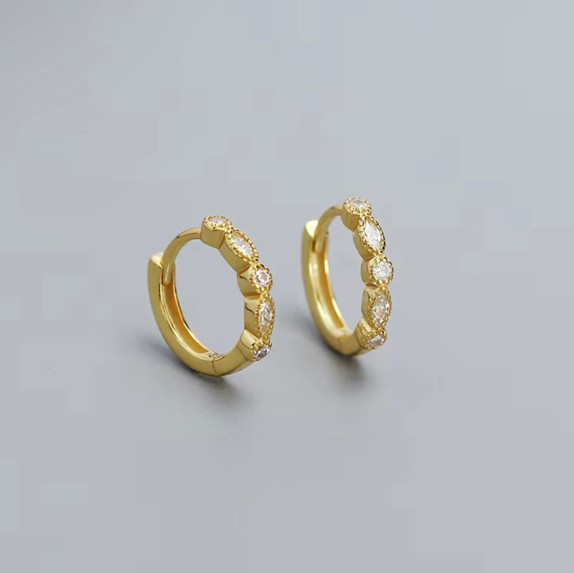 Mistletoe Hoop Earrings
