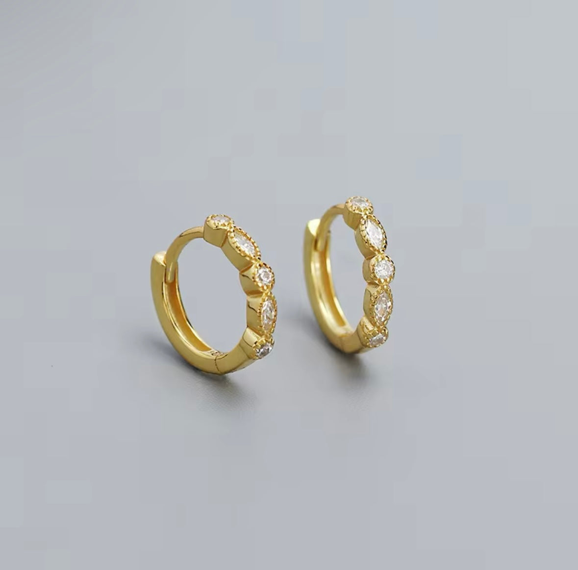 Mistletoe Hoop Earrings