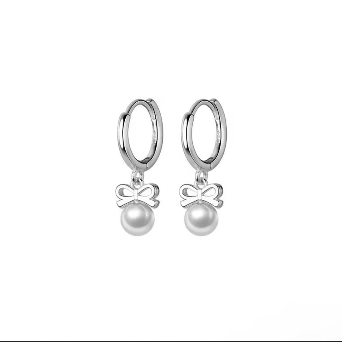 Girly Pearly Hoop Earring