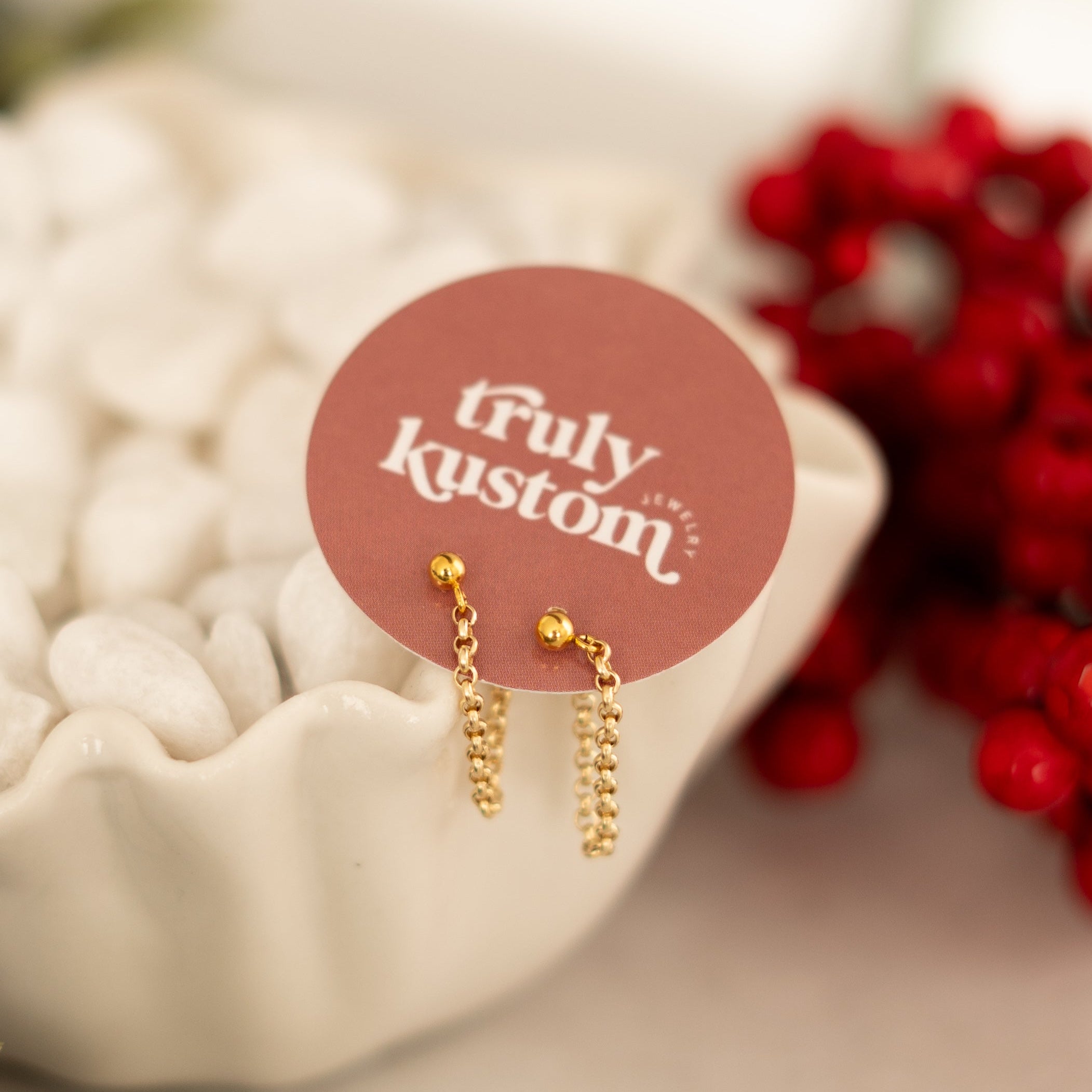 Lustre Chain Earrings